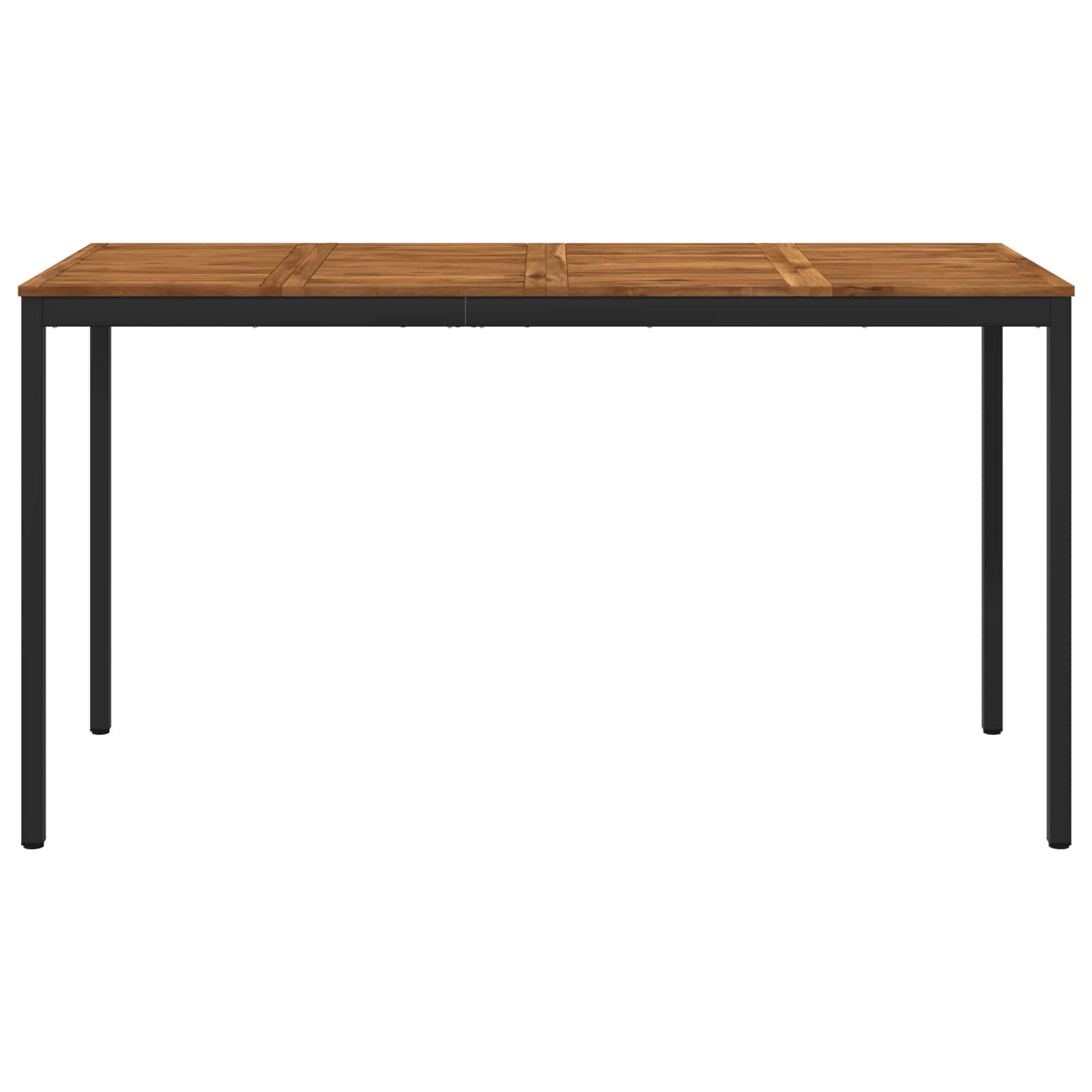 vidaXL - Tuin - Bar - Tafel - NAARDEN - Naturel - en - Zwart - 196 - x - 80,5 - x - 105 - cm