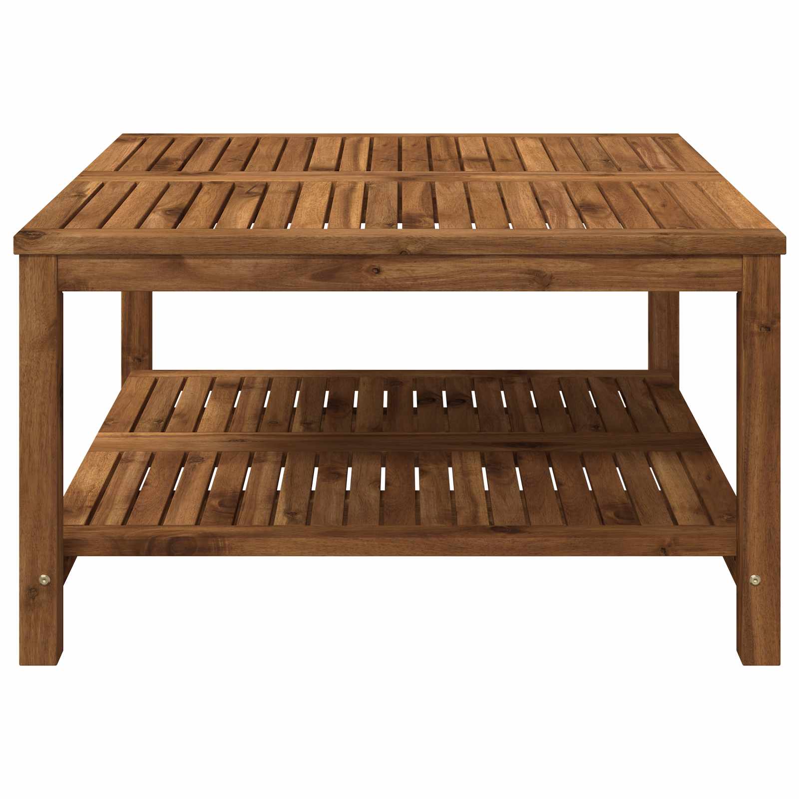 Klubska miza Naravna 80,5 x 80 x 45 cm Masiven les akacije