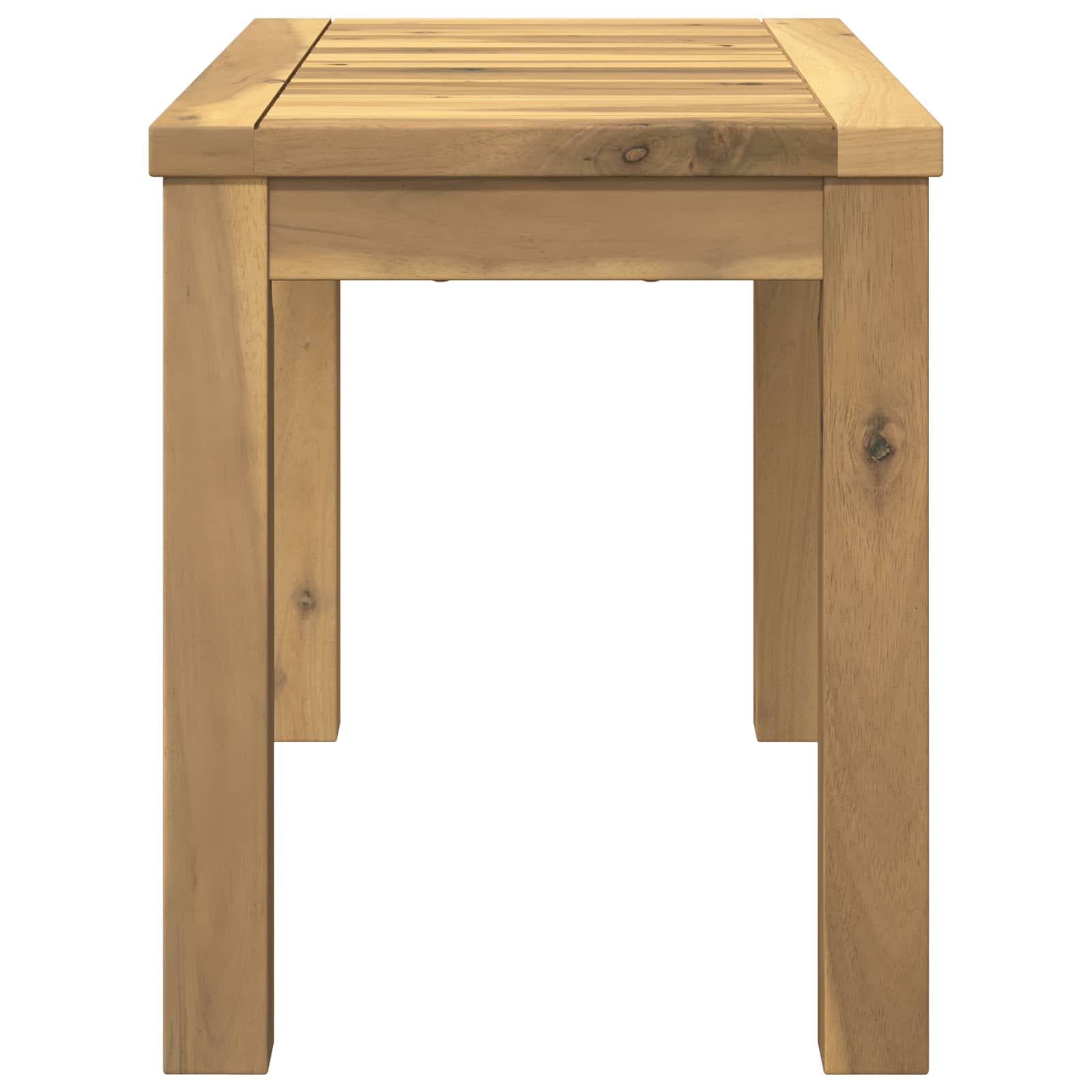 Salontafel Wit 60,5 x 30 x 36 cm Massief Acaciahout image 3