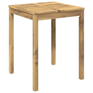 vidaXL Aia &otilde;htus&ouml;&ouml;gi laud Valge 60 x 60,5 x 75 cm Tugev akatsiapuu