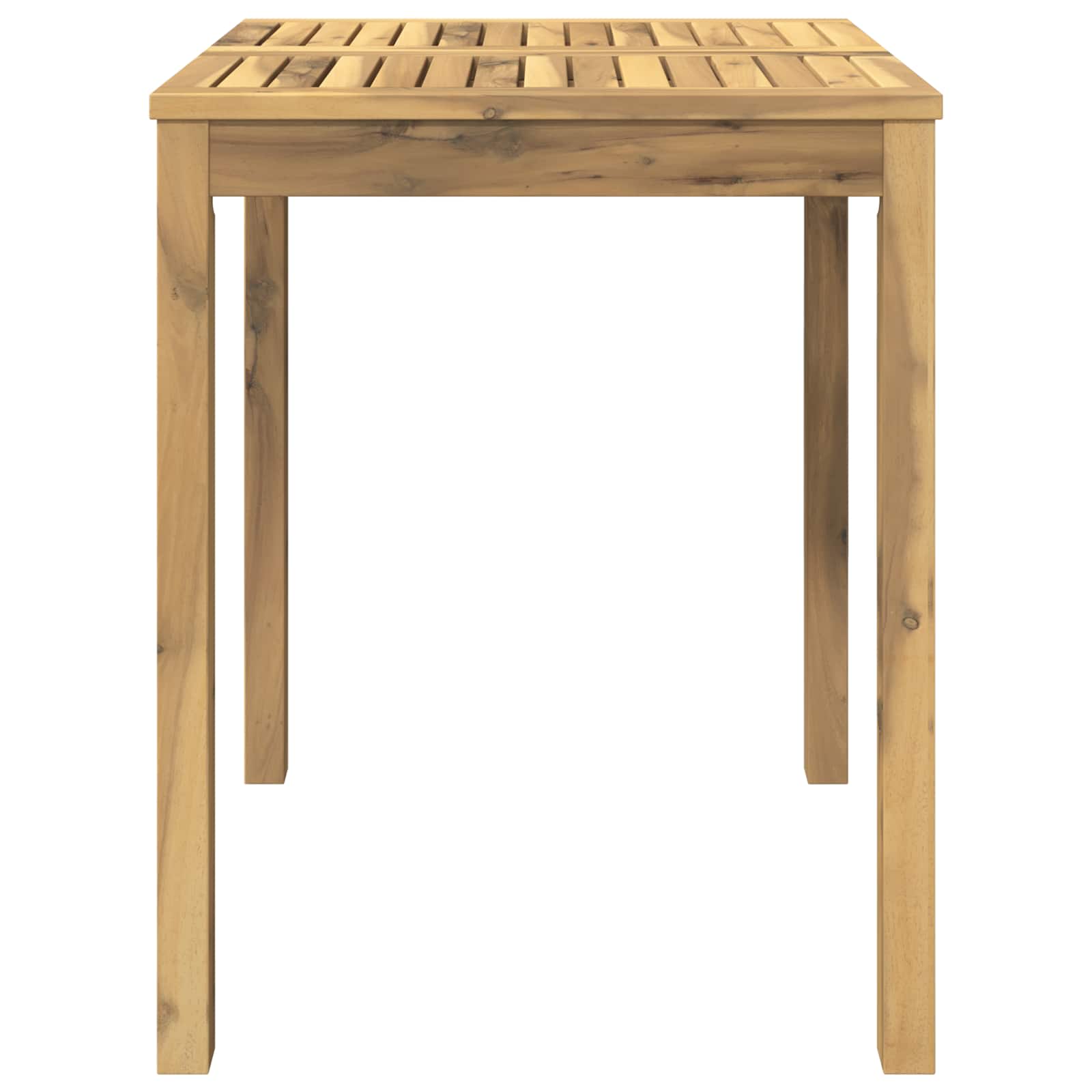 Tuindiner tafel Wit 60 x 60,5 x 75 cm Massief Acaciahout image 3