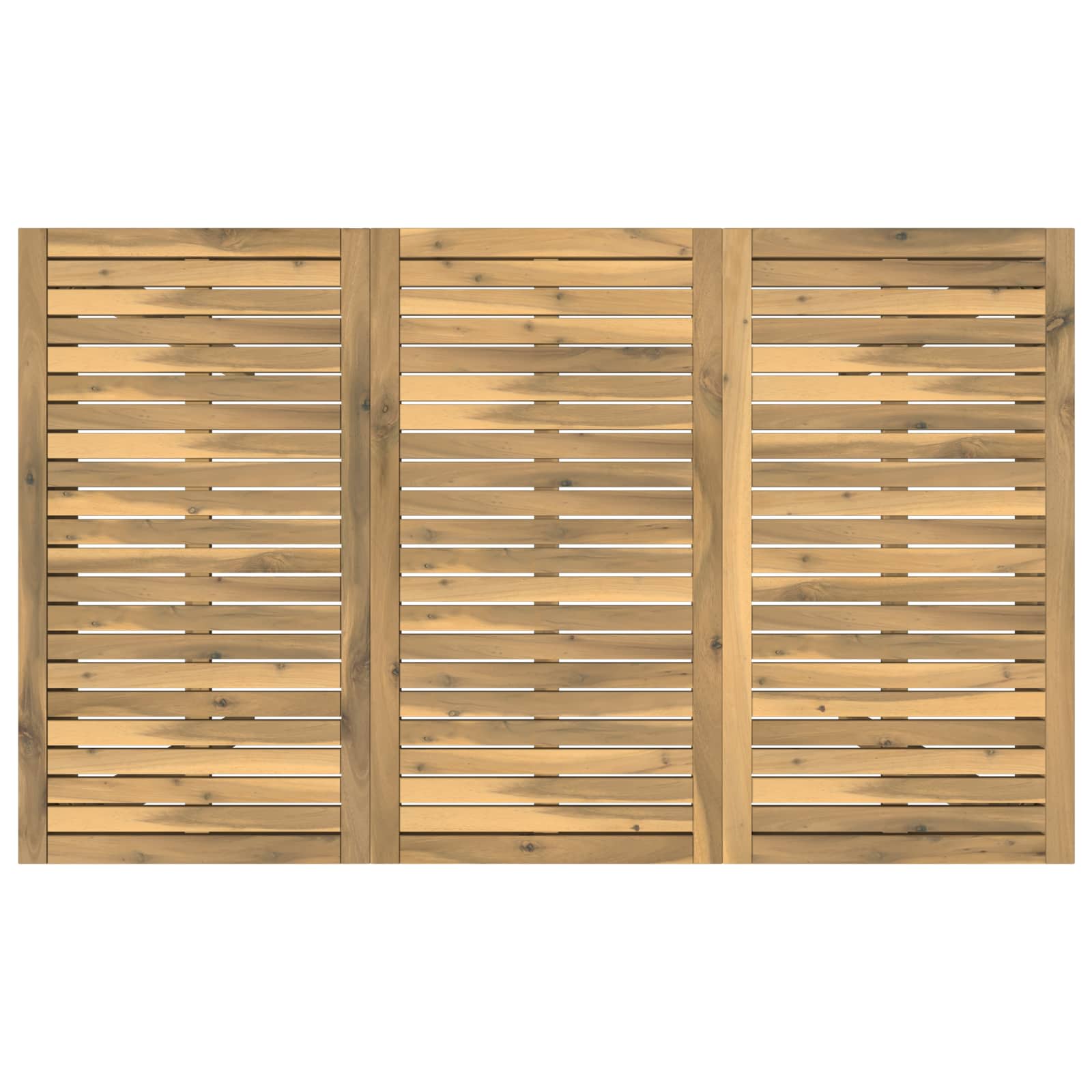Tuindiner tafel Wit 147 x 88,5 x 75 cm Massief Acaciahout image 5