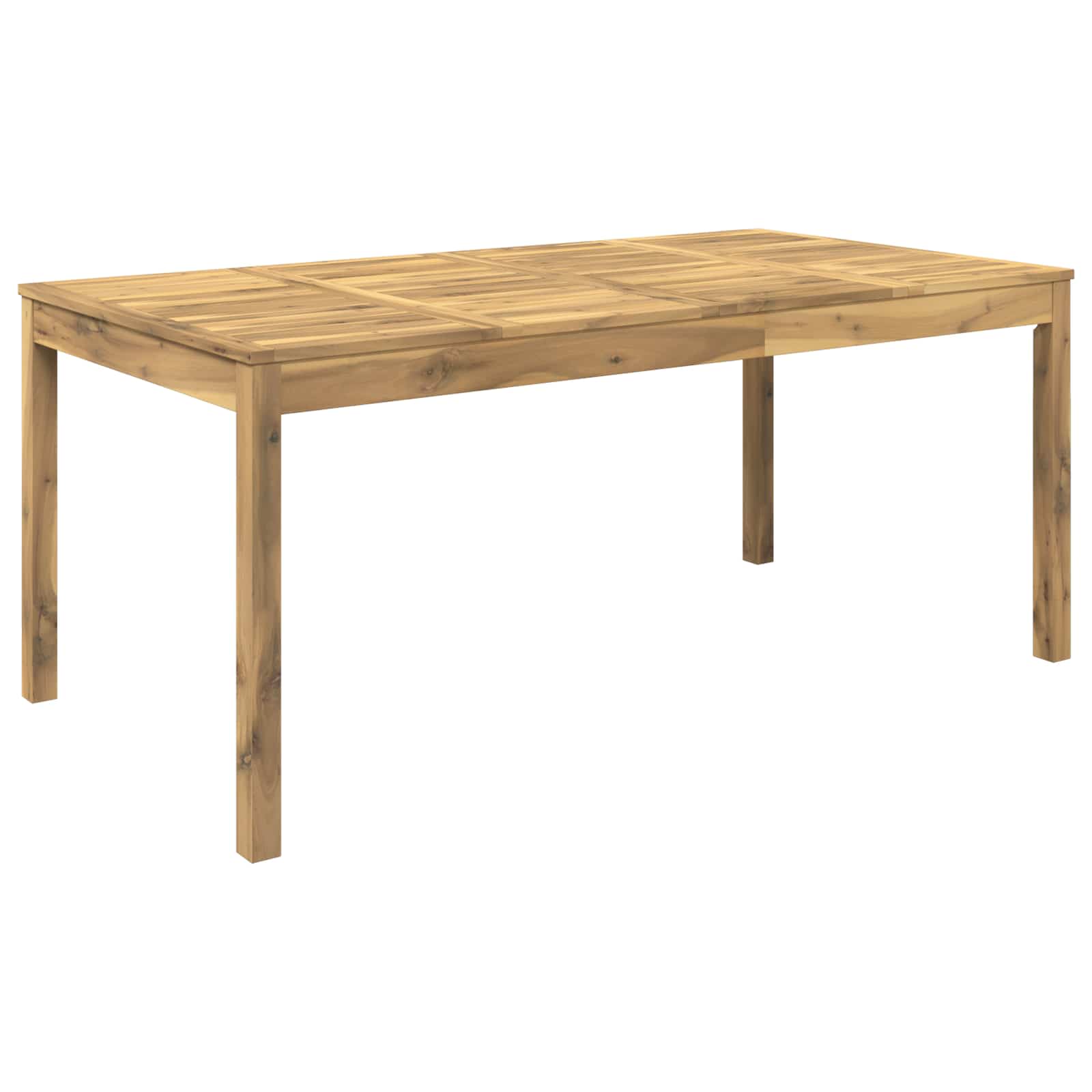 Tuindiner tafel Wit 180 x 88,5 x 75 cm Massief Acaciahout image 2