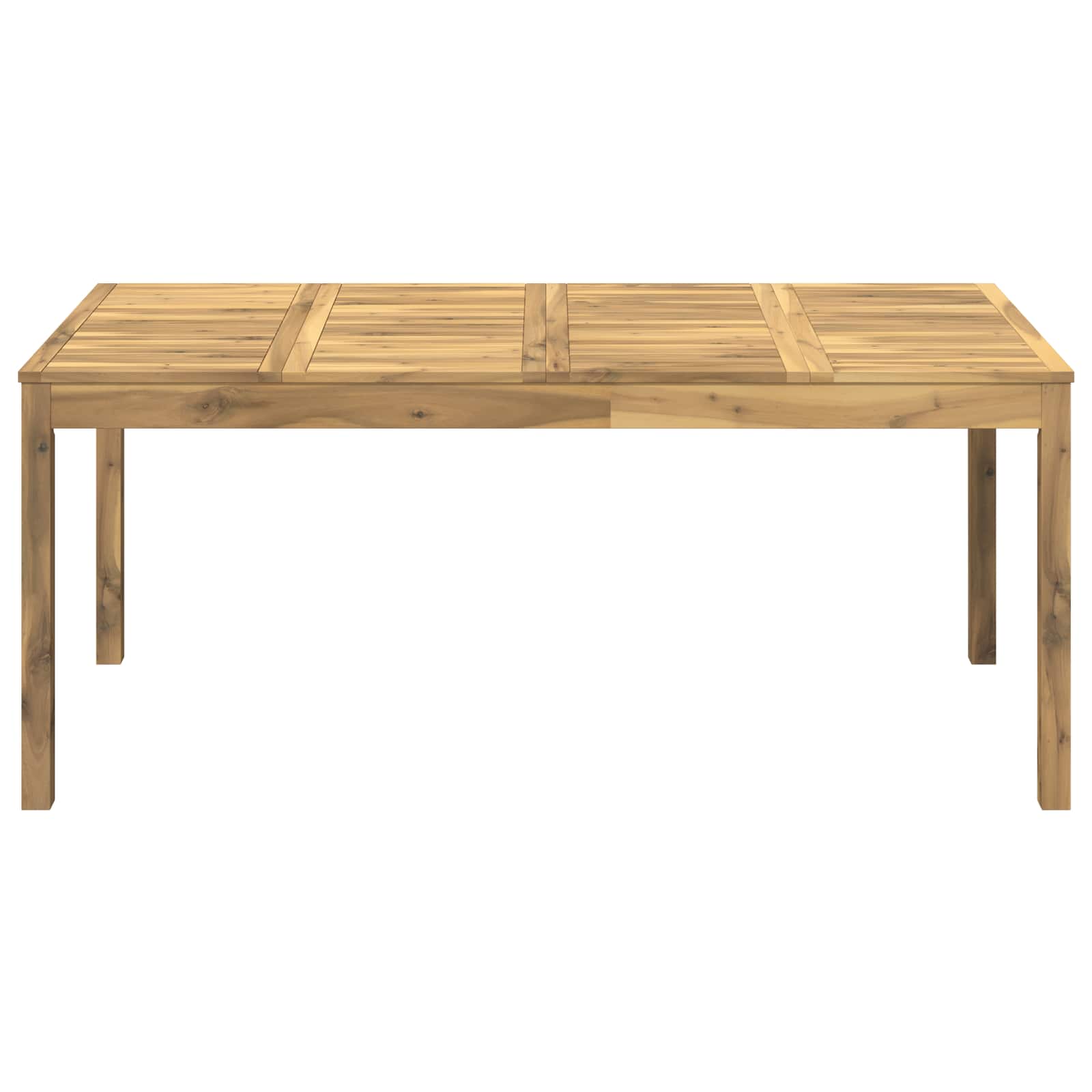 Tuindiner tafel Wit 180 x 88,5 x 75 cm Massief Acaciahout image 3