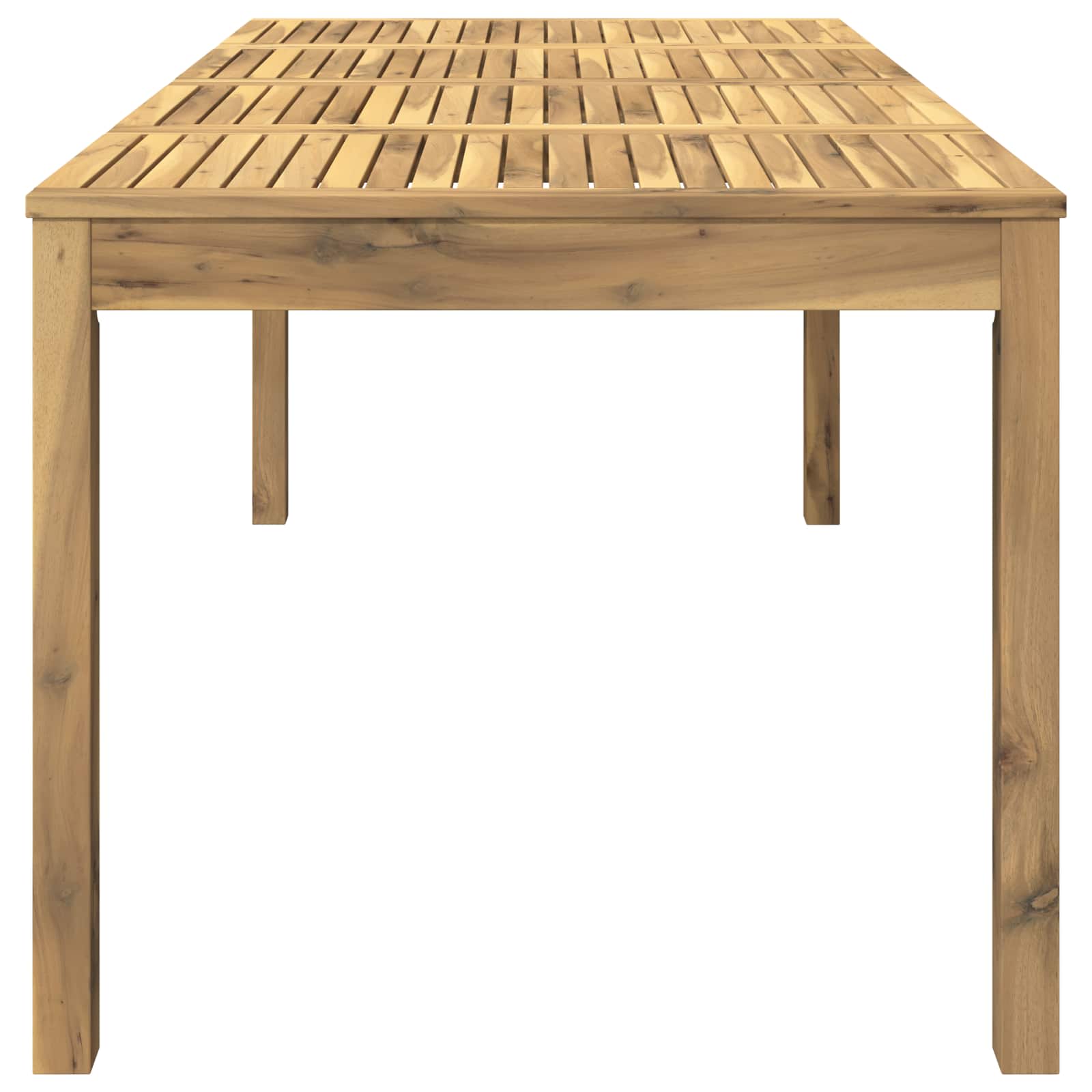 Tuindiner tafel Wit 180 x 88,5 x 75 cm Massief Acaciahout image 4