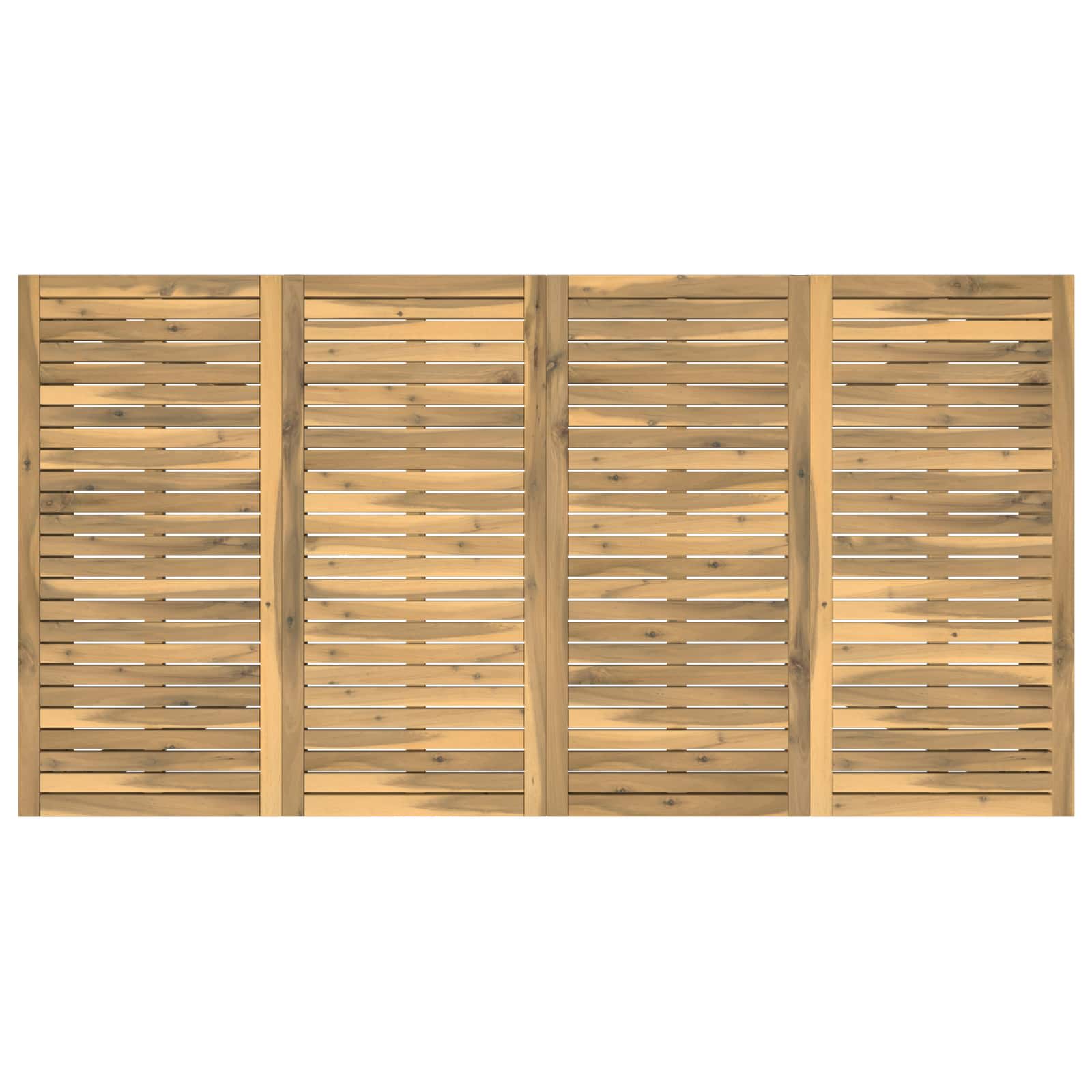 Tuindiner tafel Wit 196 x 100,5 x 75 cm Massief Acaciahout image 5