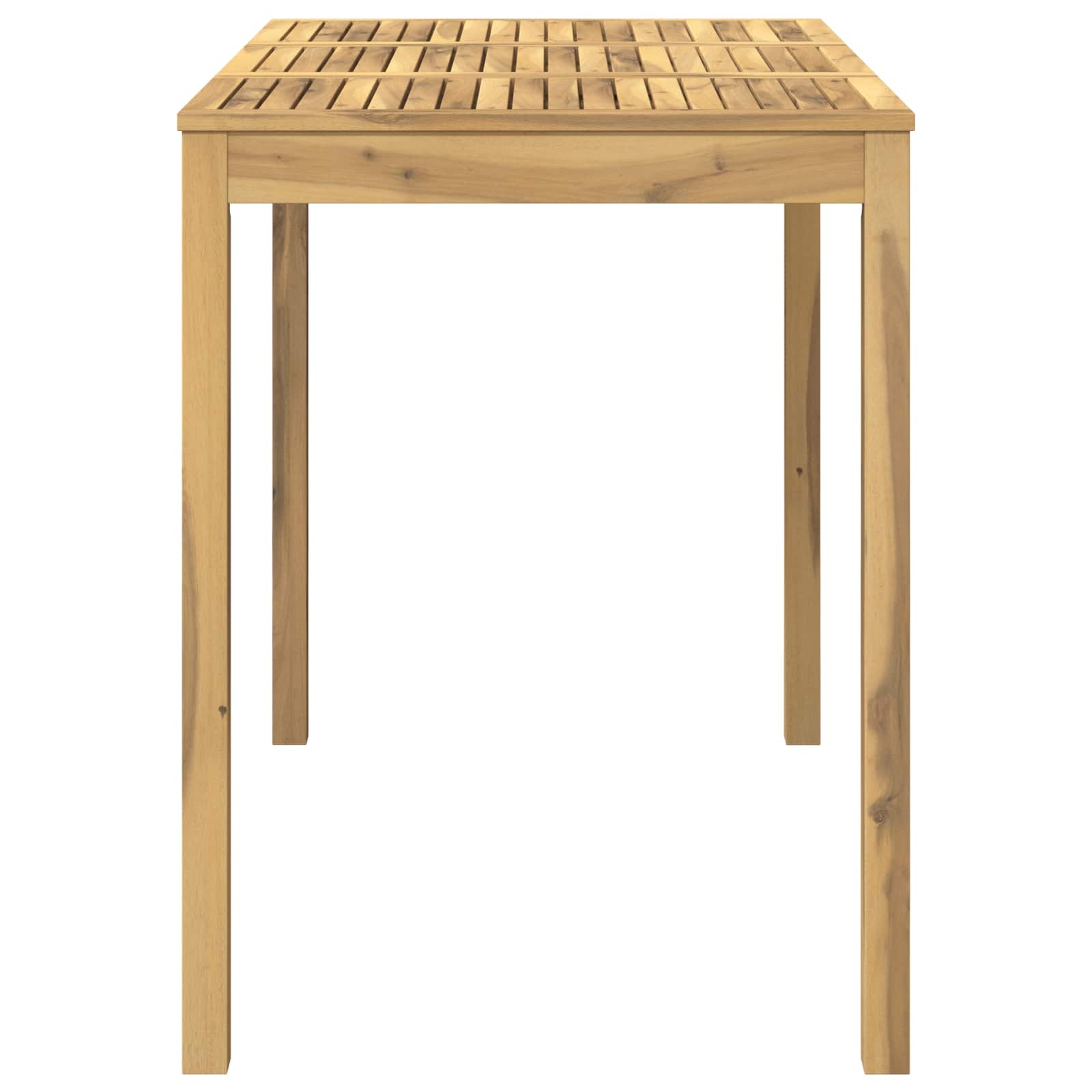 Tuinbar Tafel Wit 141 x 80,5 x 105 cm Massief Acaciahout image 4