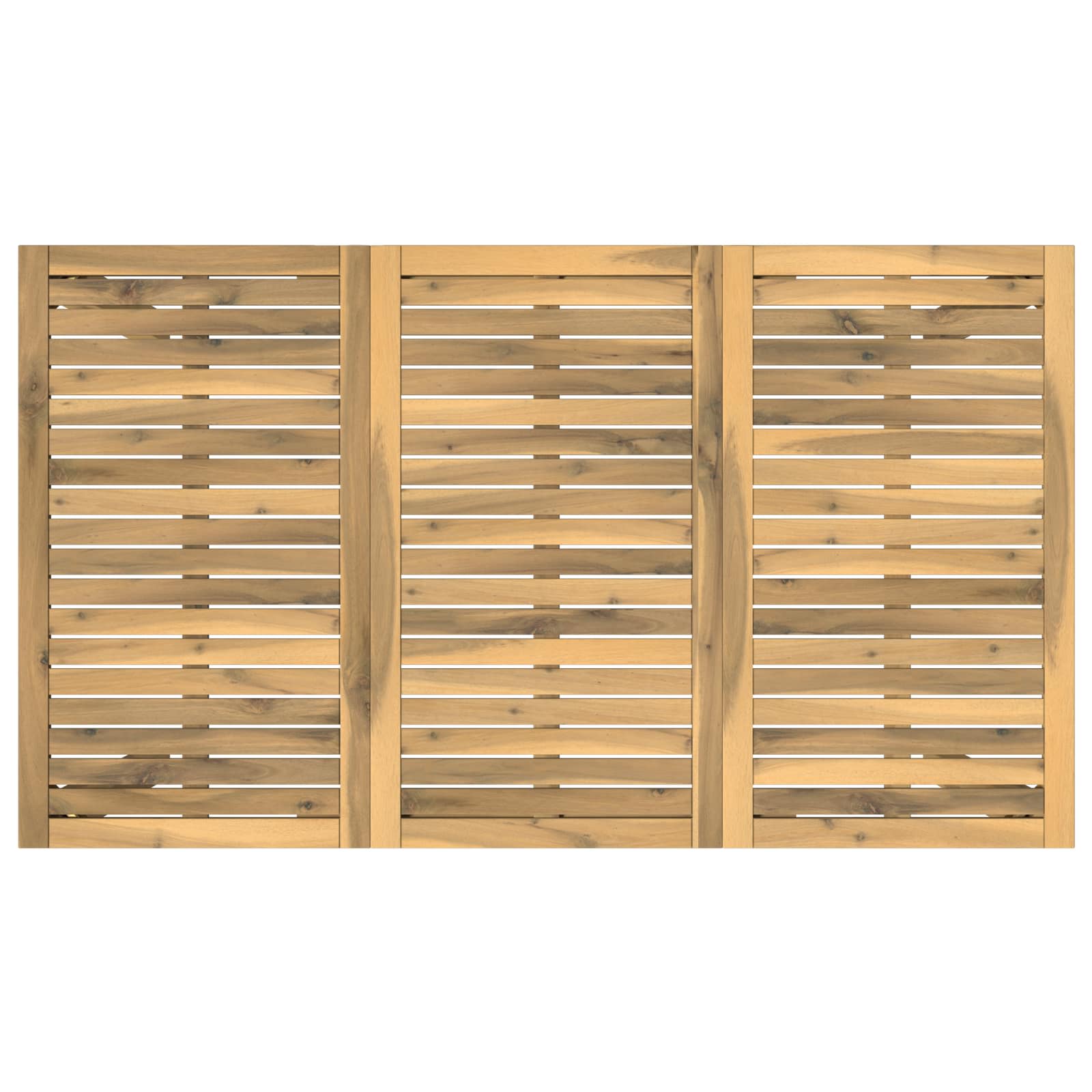 Tuinbar Tafel Wit 141 x 80,5 x 105 cm Massief Acaciahout image 5