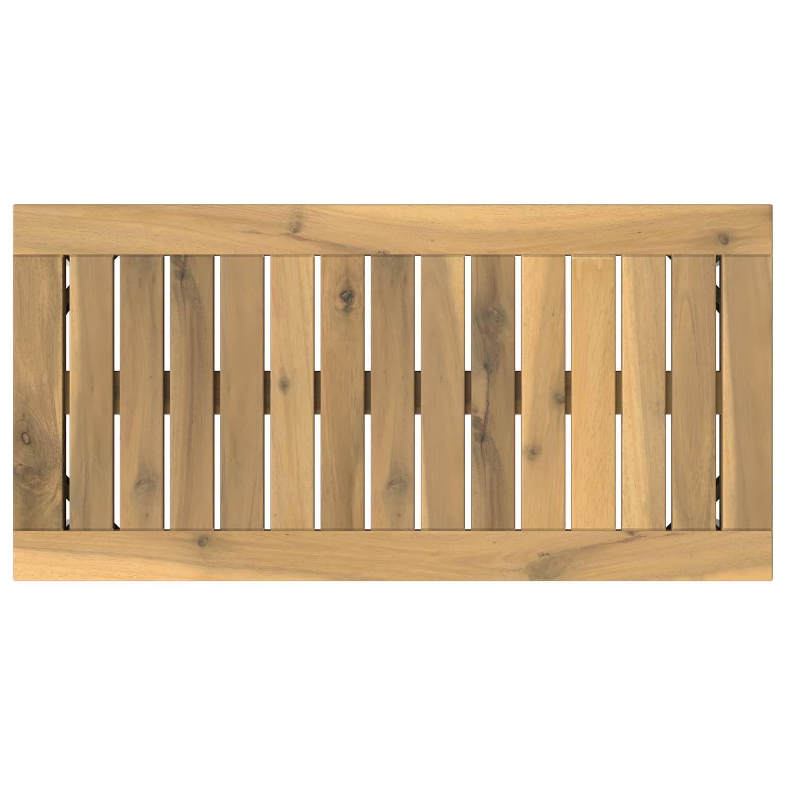 Salontafel Wit 60,5 x 30 x 36 cm Massief Acaciahout image 6
