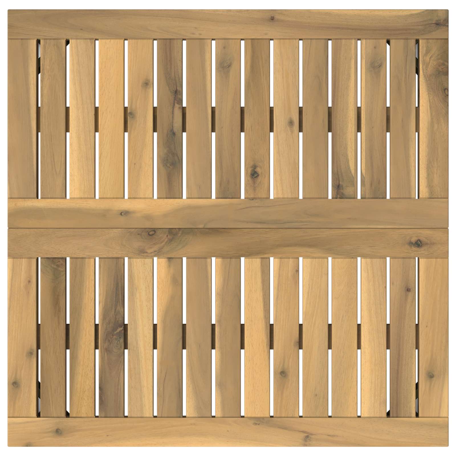 Salontafel Wit 60 x 60,5 x 36 cm Massief Acaciahout image 5