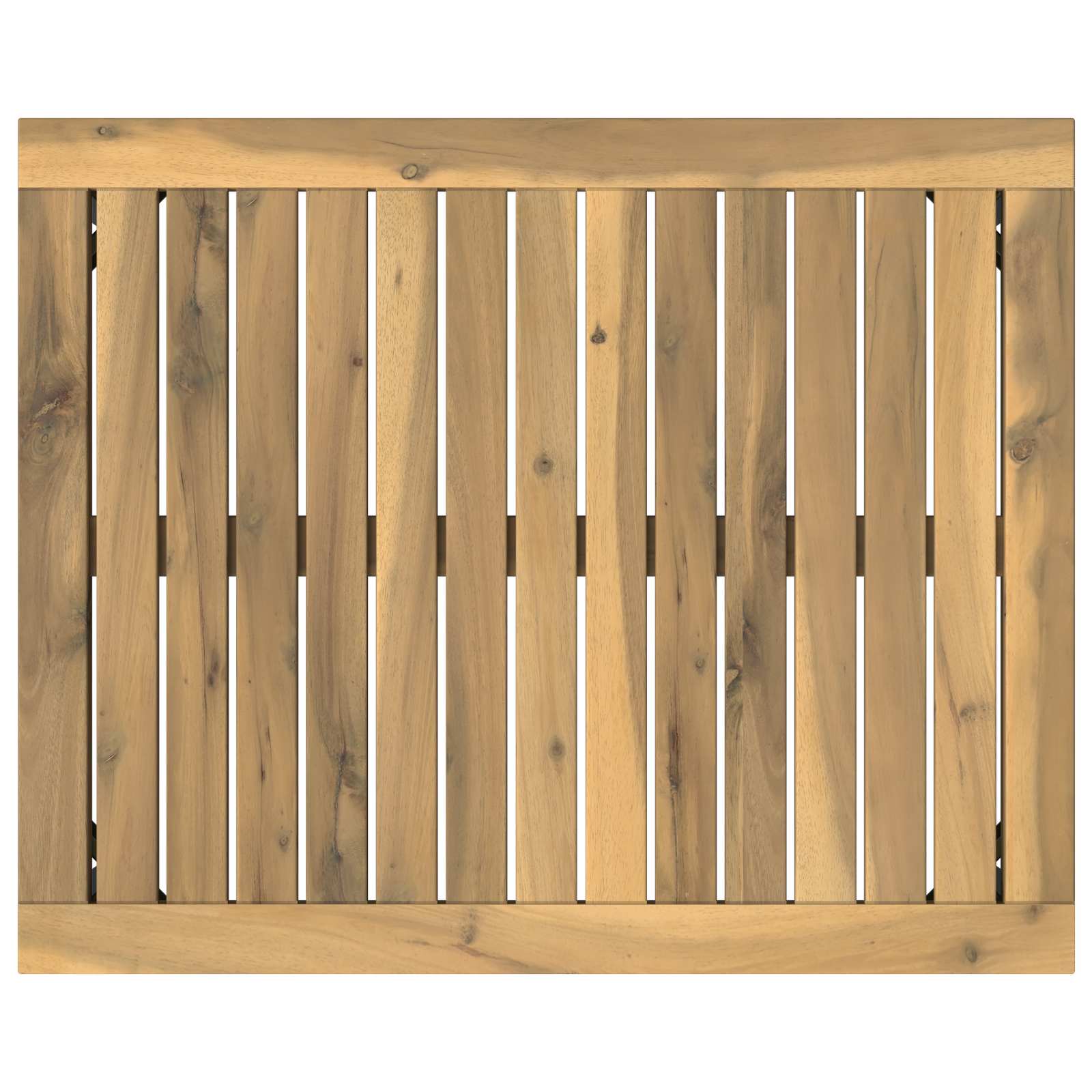 Salontafel Wit en zwart 50 x 60,5 x 36 cm Massief Acaciahout image 7