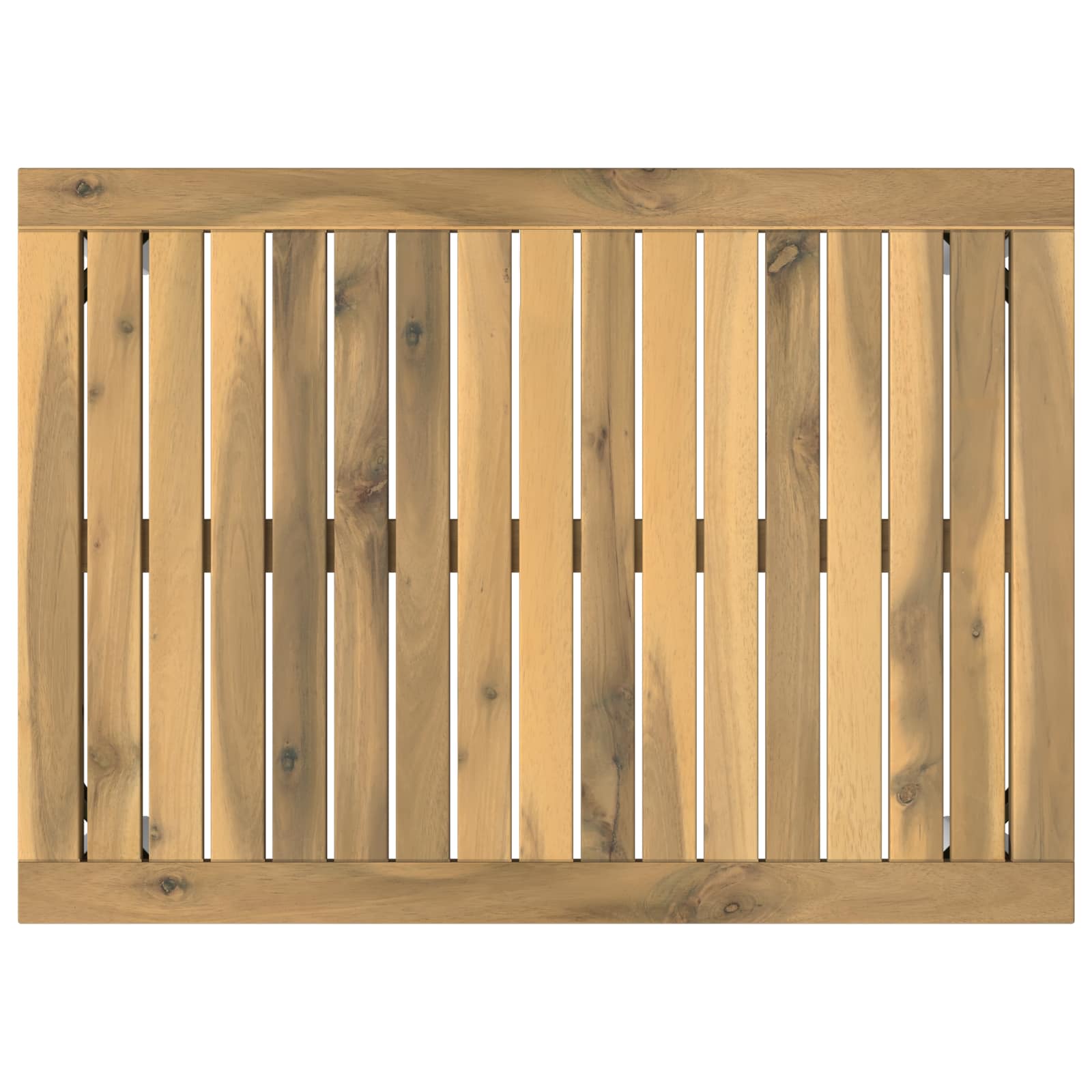 Salontafel Wit 49 x 68,5 x 36 cm Massief Acaciahout image 6