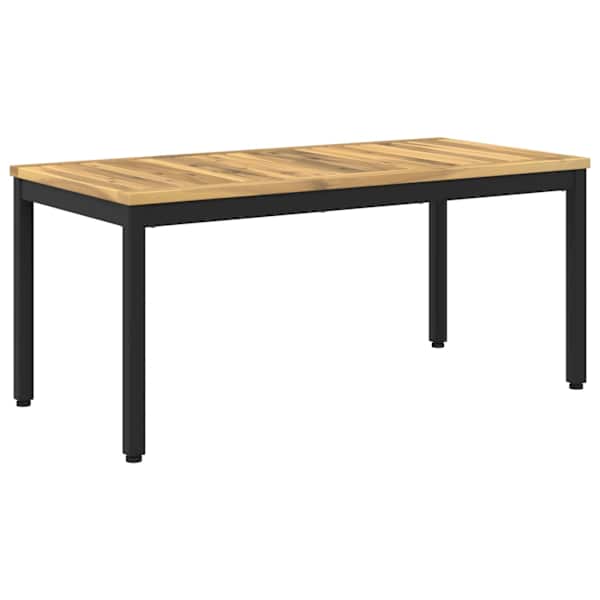 vidaXL Kohvilaud Valge ja must 50 x 100,5 x 45 cm Tugev akatsiapuu