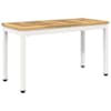 vidaXL Aiapink 80,5 x 35 x 45 cm Tugev akatsiapuu Valge Ristk&uuml;lik