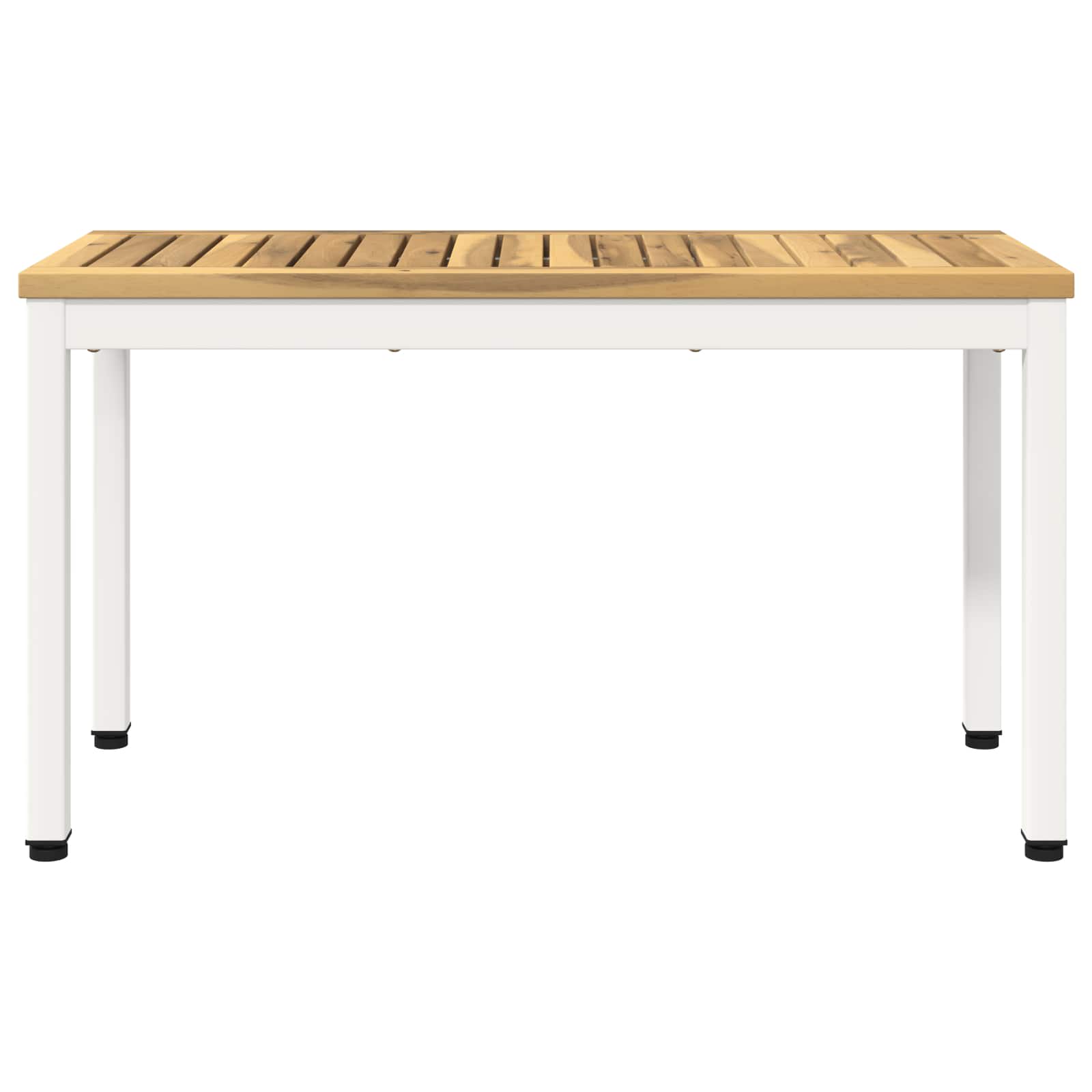 Tuinbank 80,5 x 35 x 45 cm Massief Acaciahout Wit Rechthoekig image 2
