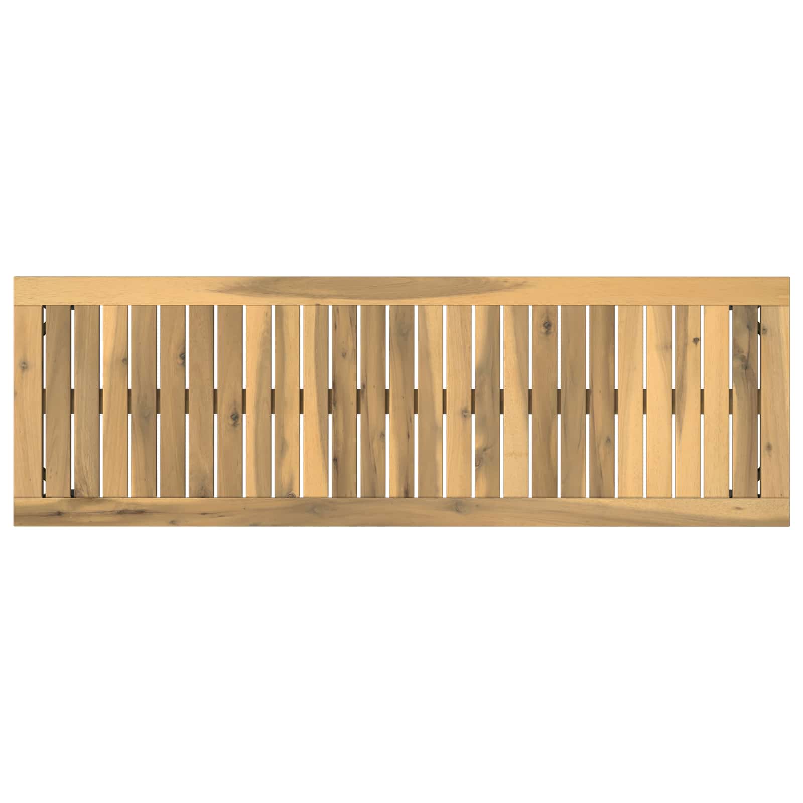 Tuinbank 108,5 x 35 x 45 cm Massief Acaciahout Wit en zwart image 4