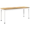 vidaXL Aiapink 108,5 x 35 x 45 cm Tugev akatsiapuu Valge Ristk&uuml;lik
