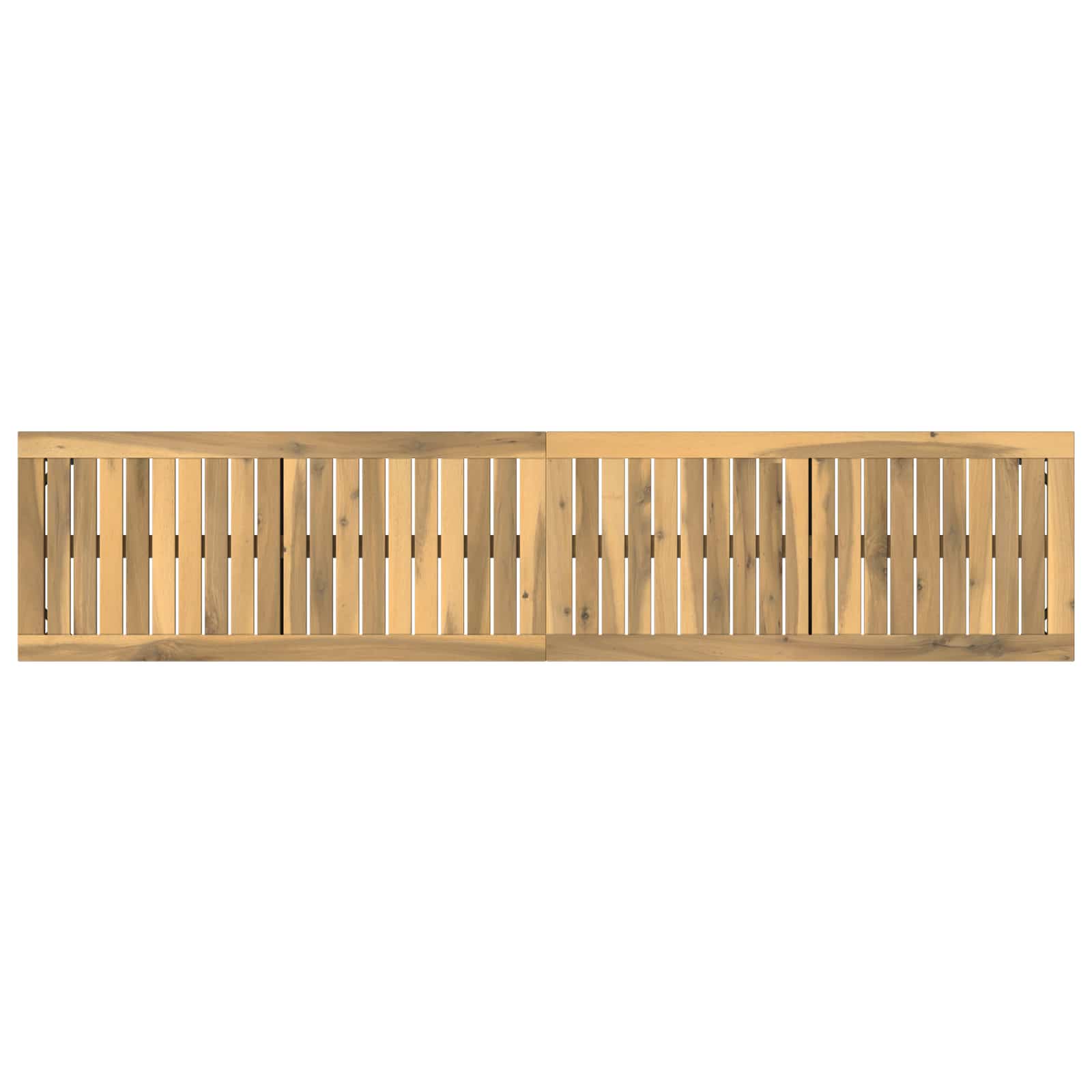 Tuinbank 161 x 35 x 45 cm Massief Acaciahout Wit en zwart image 4