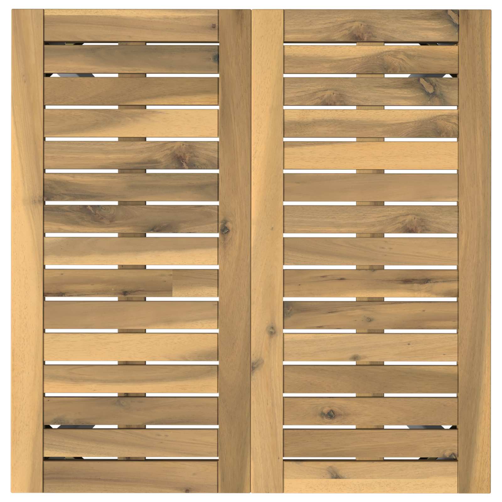 Tuindiner tafel Wit 60 x 60,5 x 75 cm Massief Acaciahout image 4