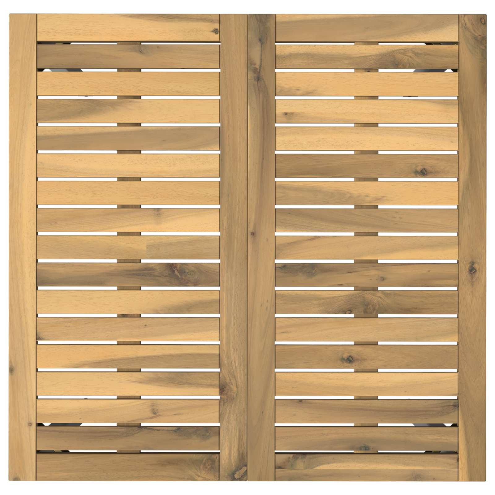 Tuindiner tafel Wit 70 x 68,5 x 75 cm Massief Acaciahout image 3