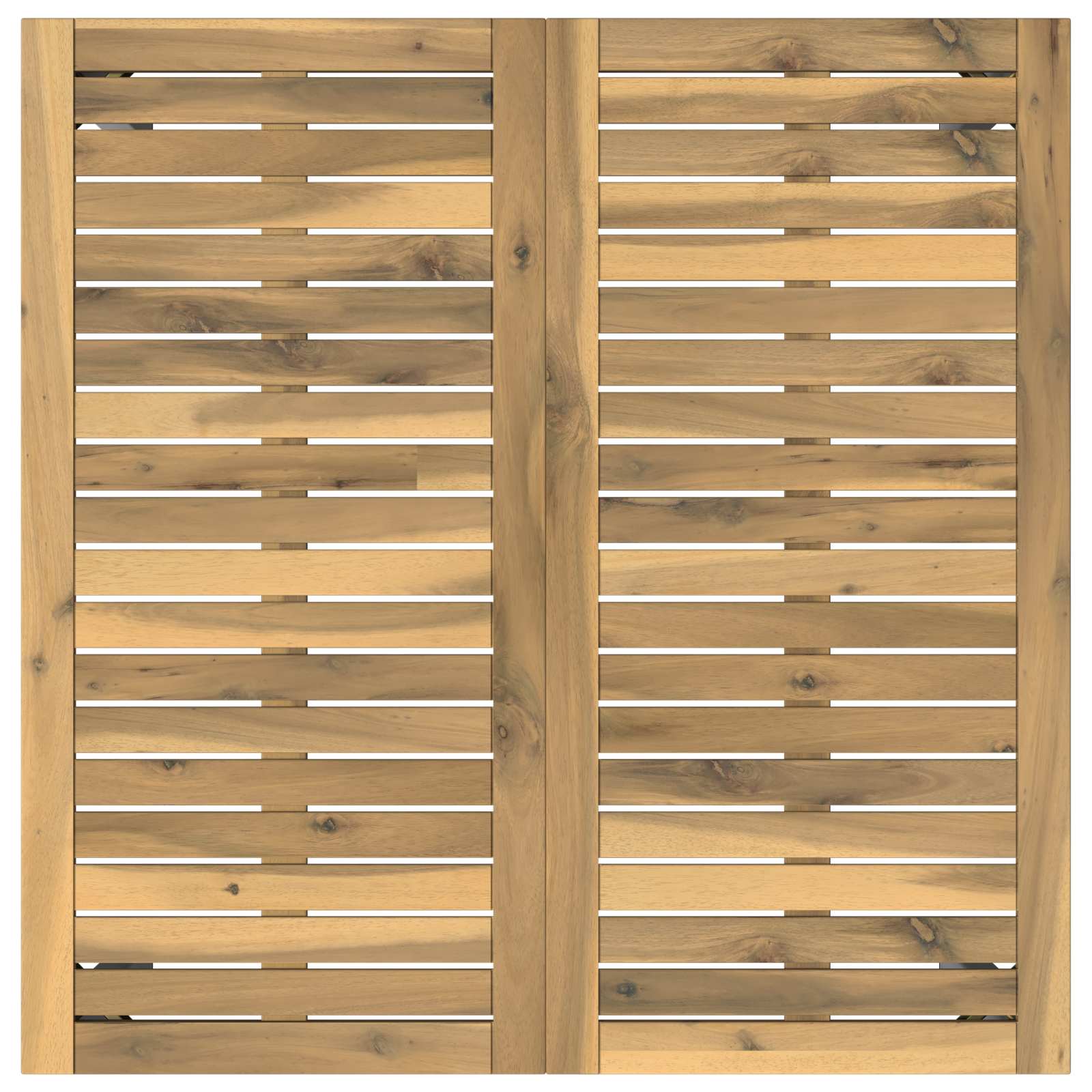 Tuindiner tafel Wit 80 x 80,5 x 75 cm Massief Acaciahout image 4