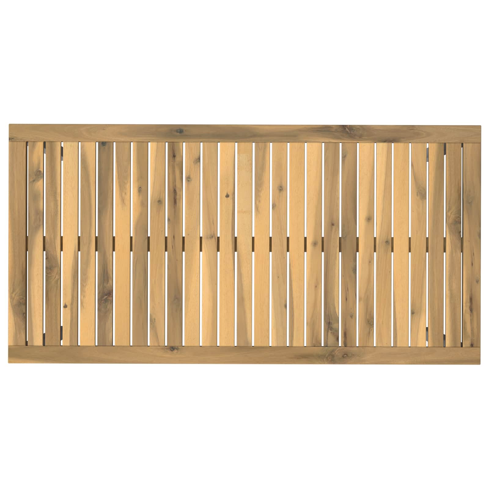 Tuindiner tafel Wit 108,5 x 55 x 75 cm Massief Acaciahout image 4