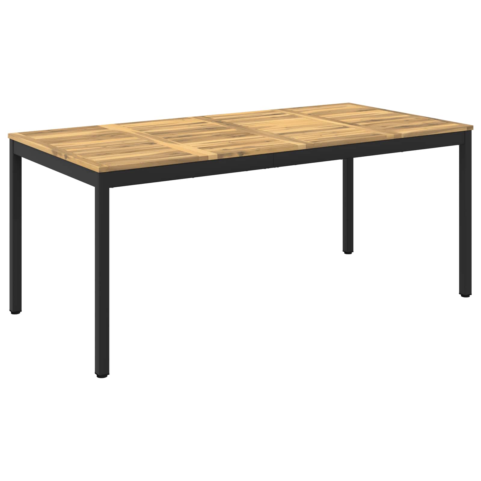 Tuindiner tafel Wit en zwart 147 x 88,5 x 75 cm – afbeelding 1