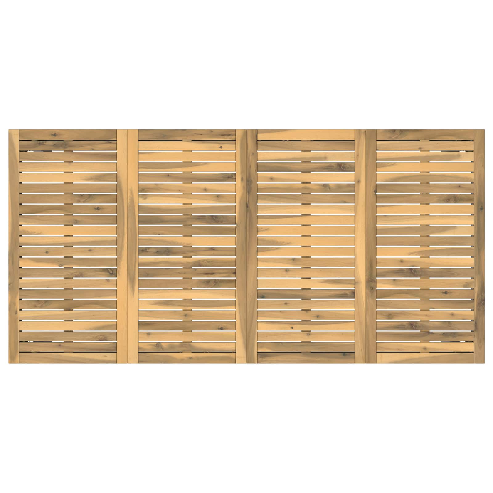 Tuindiner tafel Wit 147 x 88,5 x 75 cm Massief Acaciahout image 4