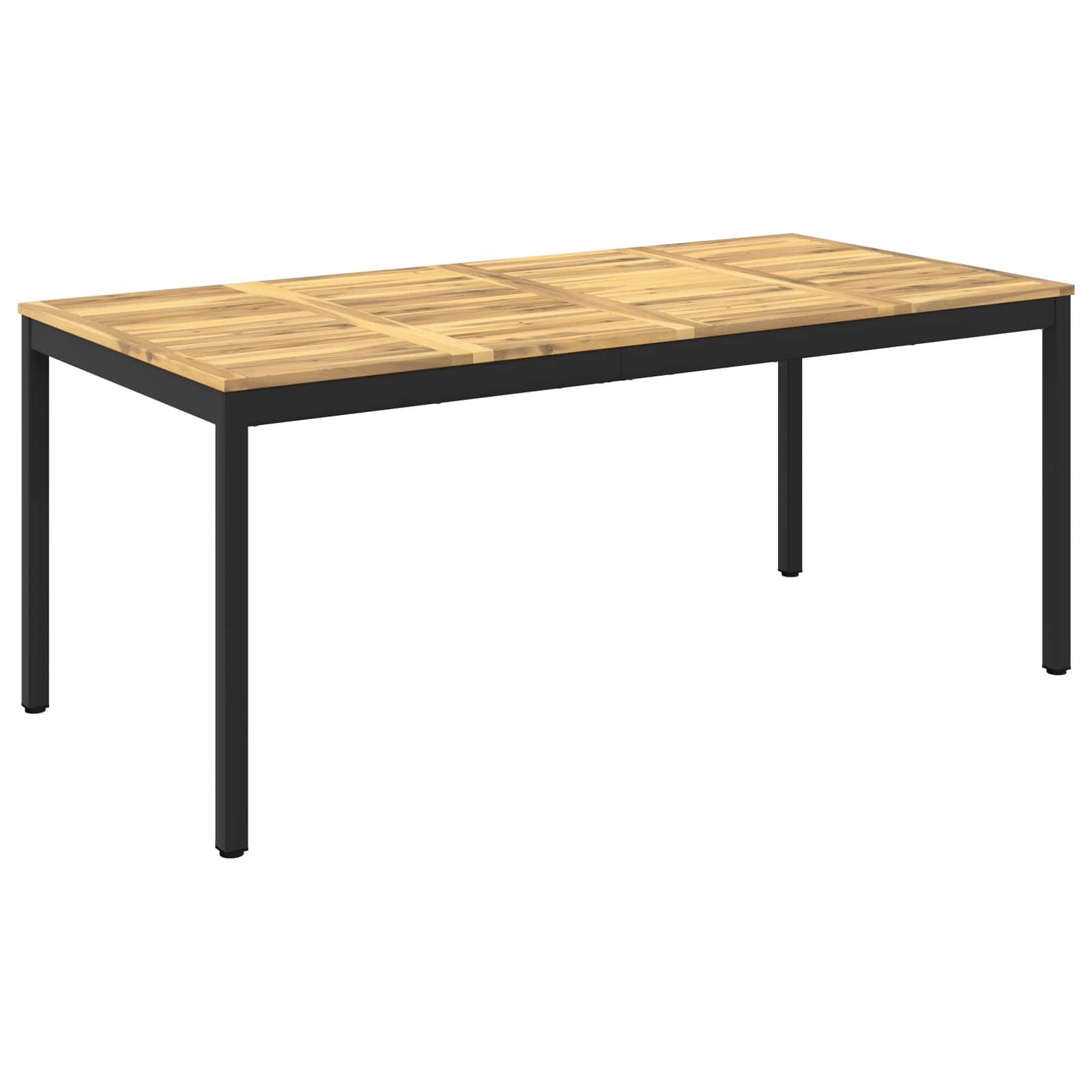 Tuindiner tafel Wit en zwart 180 x 88,5 x 75 cm – afbeelding 1
