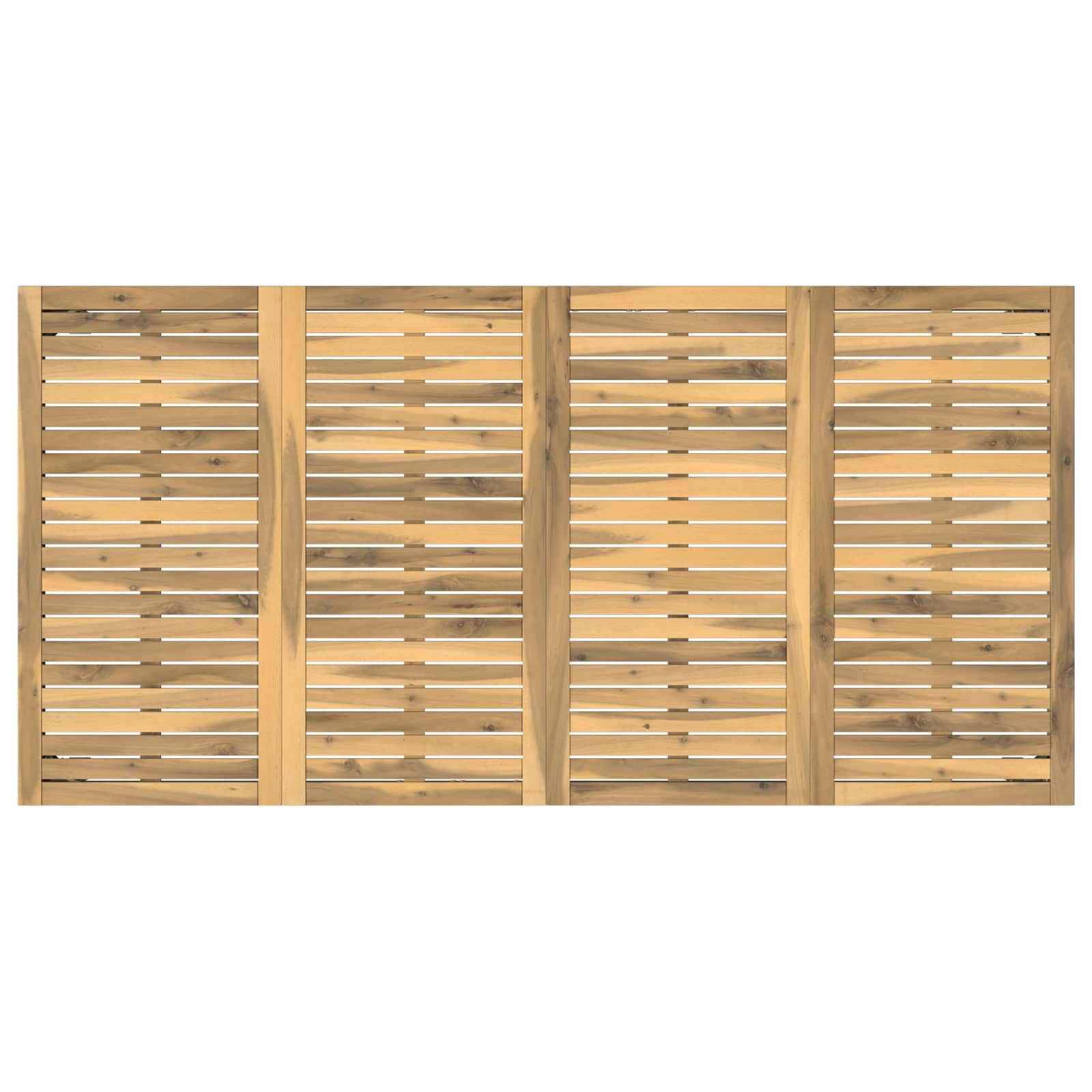 Tuindiner tafel Wit 180 x 88,5 x 75 cm Massief Acaciahout image 4