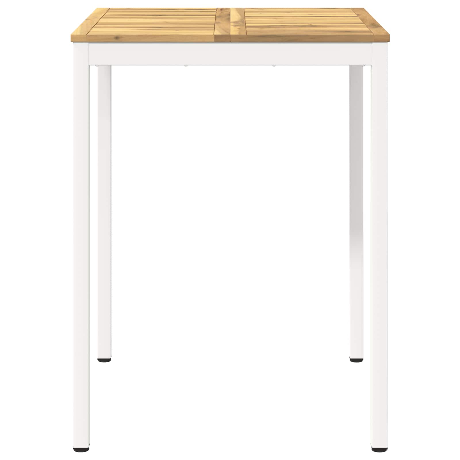 Tuinbar Tafel Wit 80 x 80,5 x 105 cm Massief Acaciahout image 2