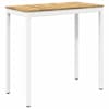 vidaXL Aia baarilaud NAARDEN Valge 108,5 x 55 x 105 cm