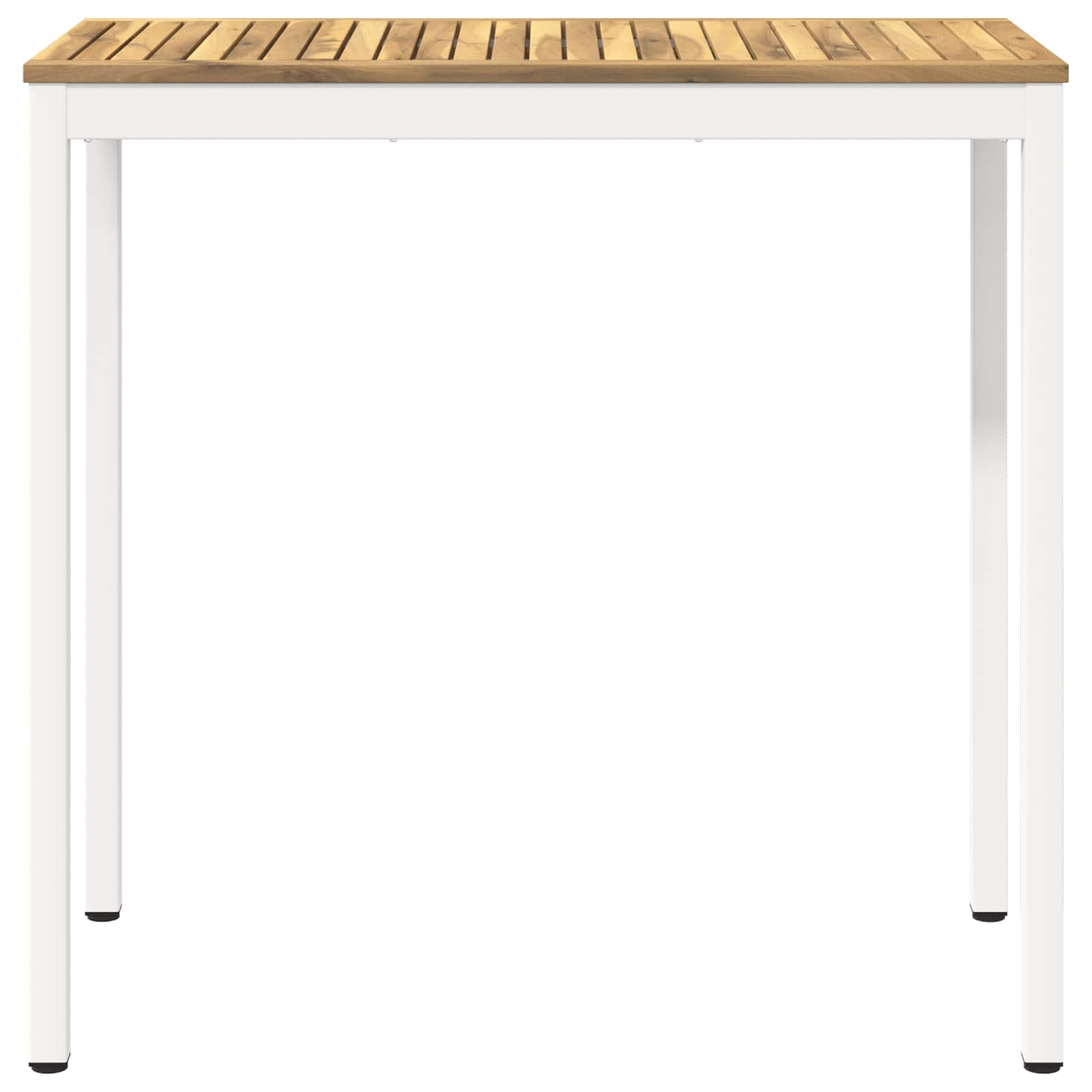 Tuinbar Tafel Wit 108,5 x 55 x 105 cm Massief Acaciahout image 2