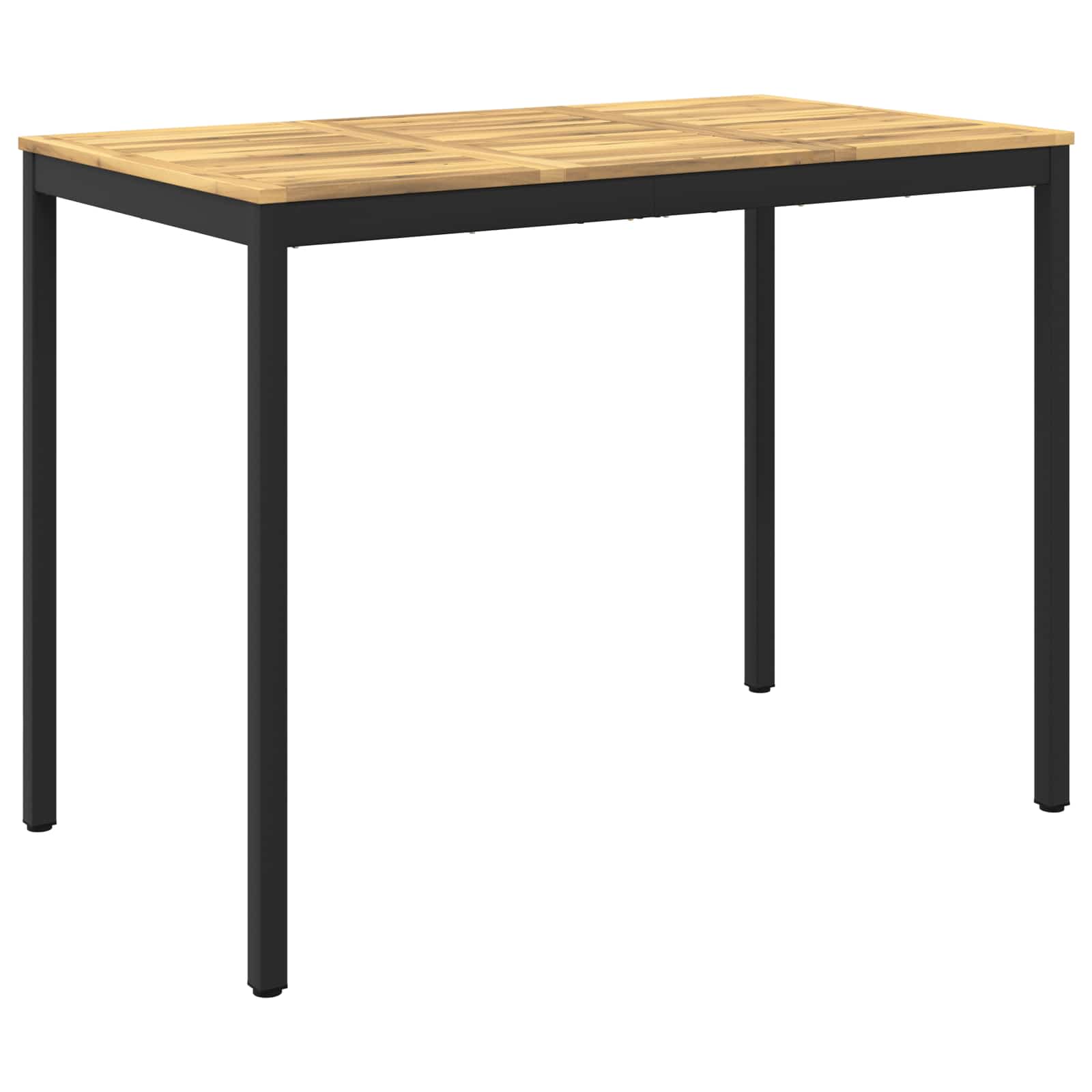 vidaXL Trädgård Bar Bord Vit och svart 141 x 80,5 x 105 cm