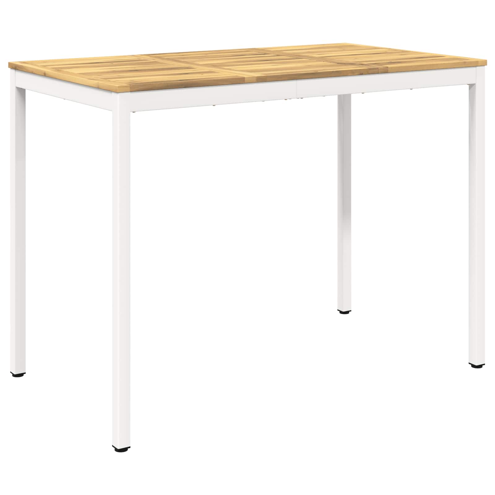 Tuinbar Tafel Wit 141 x 80,5 x 105 cm Massief Acaciahout image 2