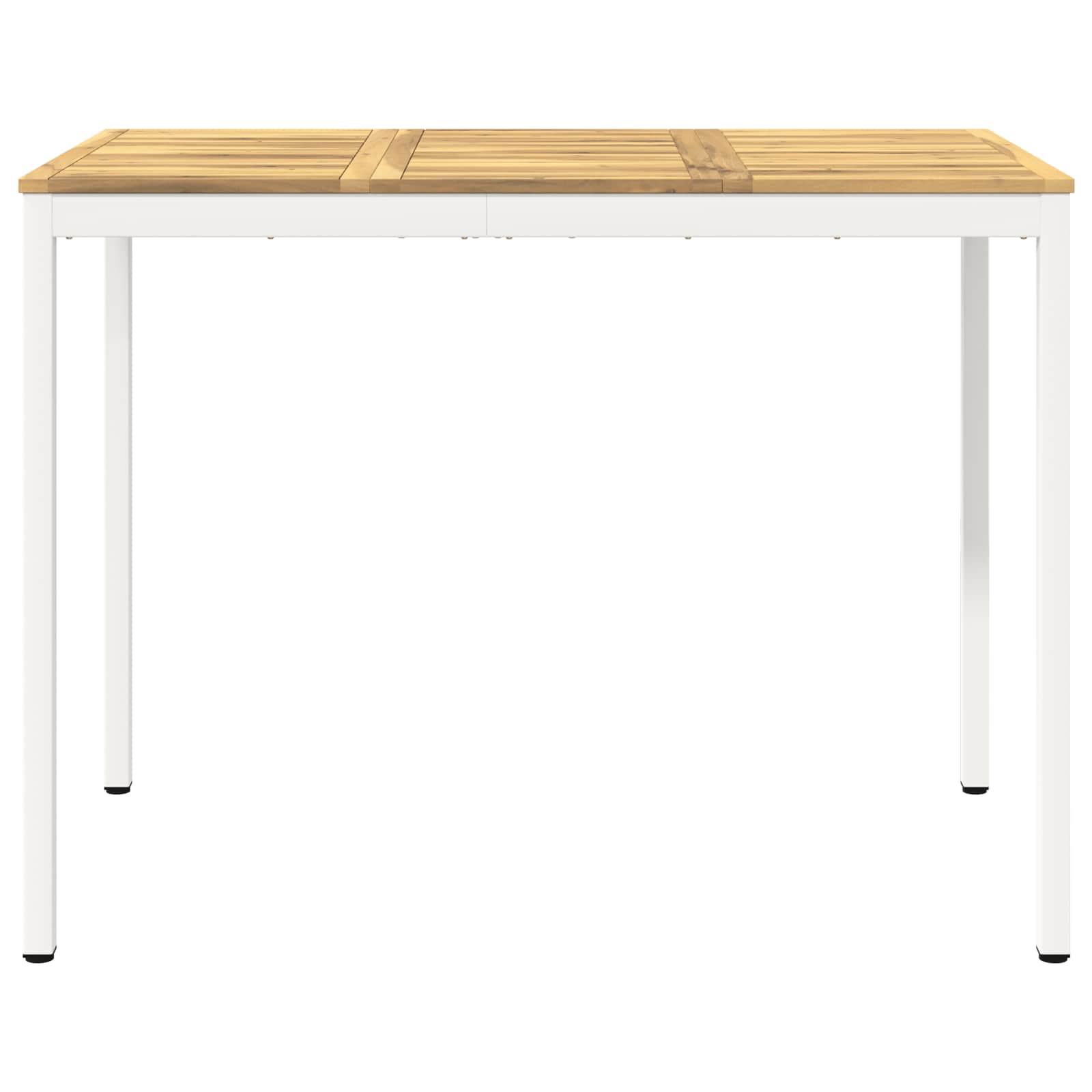 Tuinbar Tafel Wit 141 x 80,5 x 105 cm Massief Acaciahout image 3
