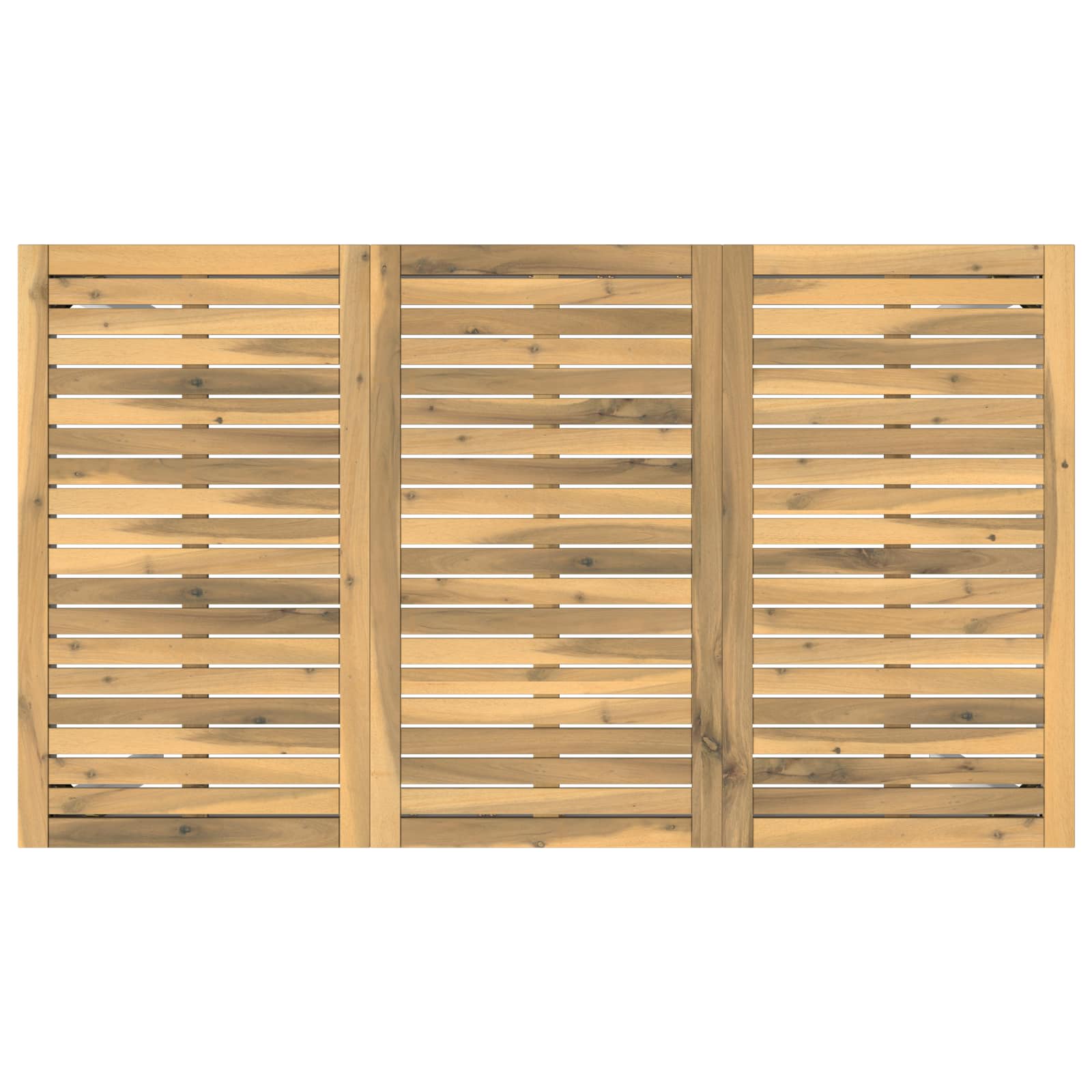 Tuinbar Tafel Wit 141 x 80,5 x 105 cm Massief Acaciahout image 5