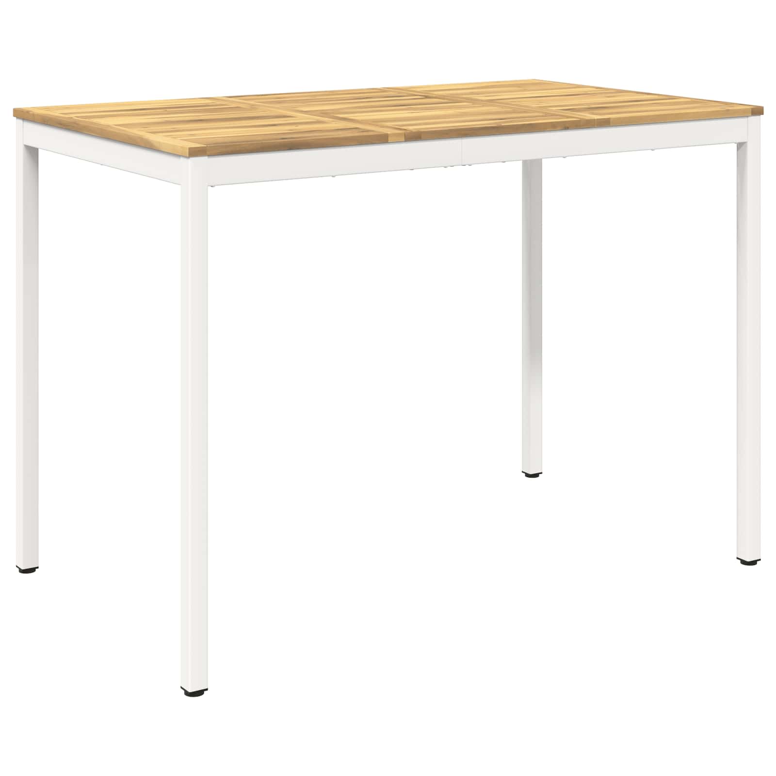 vidaXL Trädgård Bar Bord Vit 147 x 88,5 x 105 cm Massivt Akaciaträ