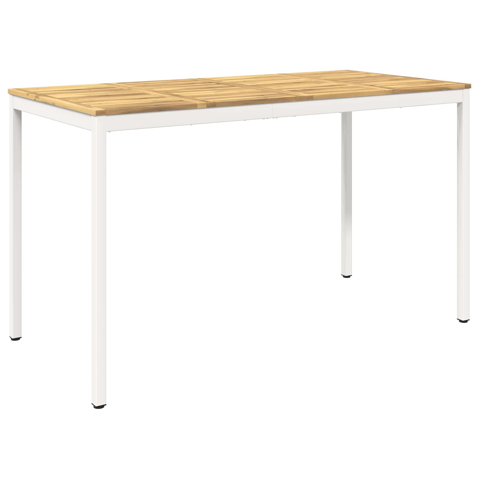 Tuinbar Tafel Wit 180 x 88,5 x 105 cm Massief Acaciahout image 2