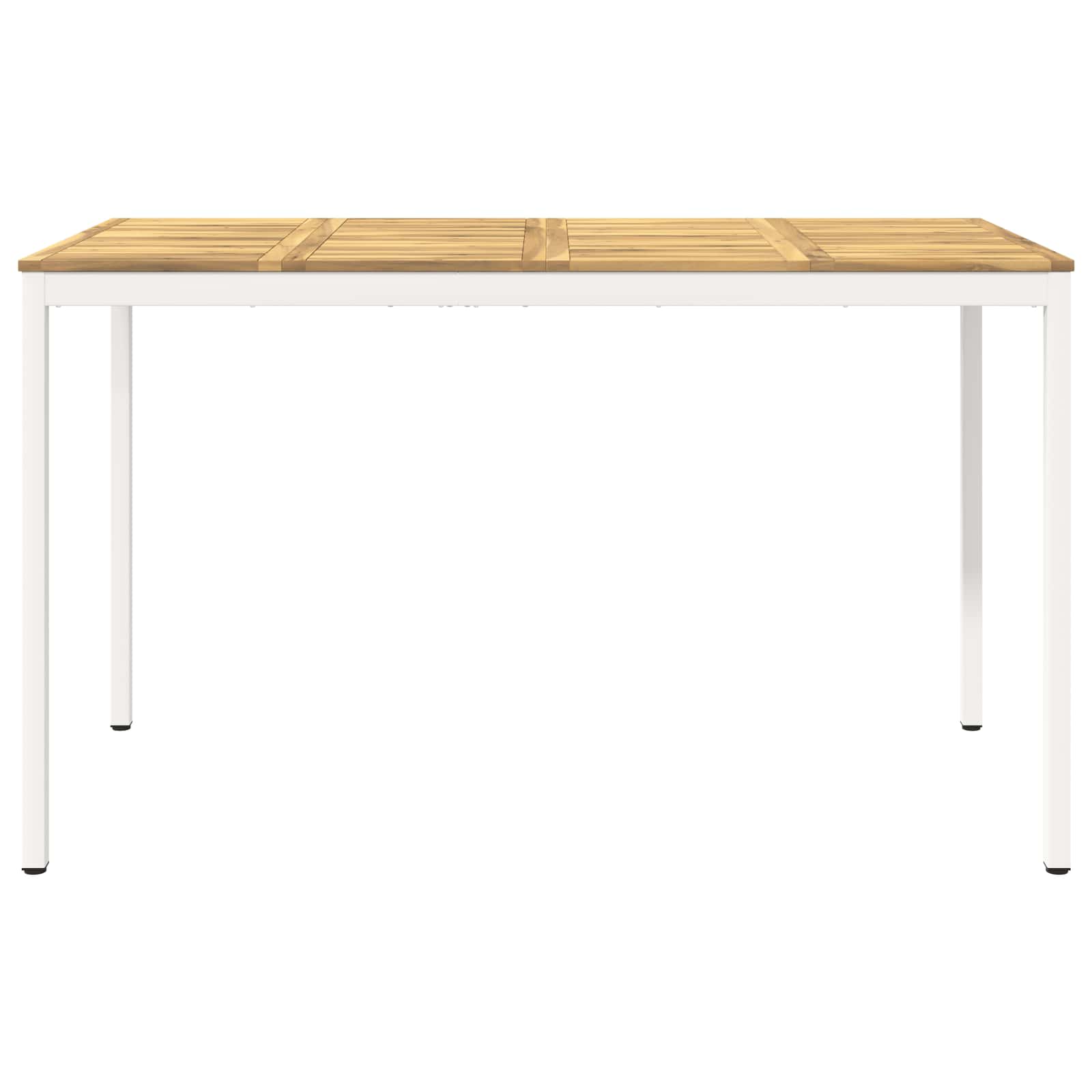 Tuinbar Tafel Wit 180 x 88,5 x 105 cm Massief Acaciahout image 3