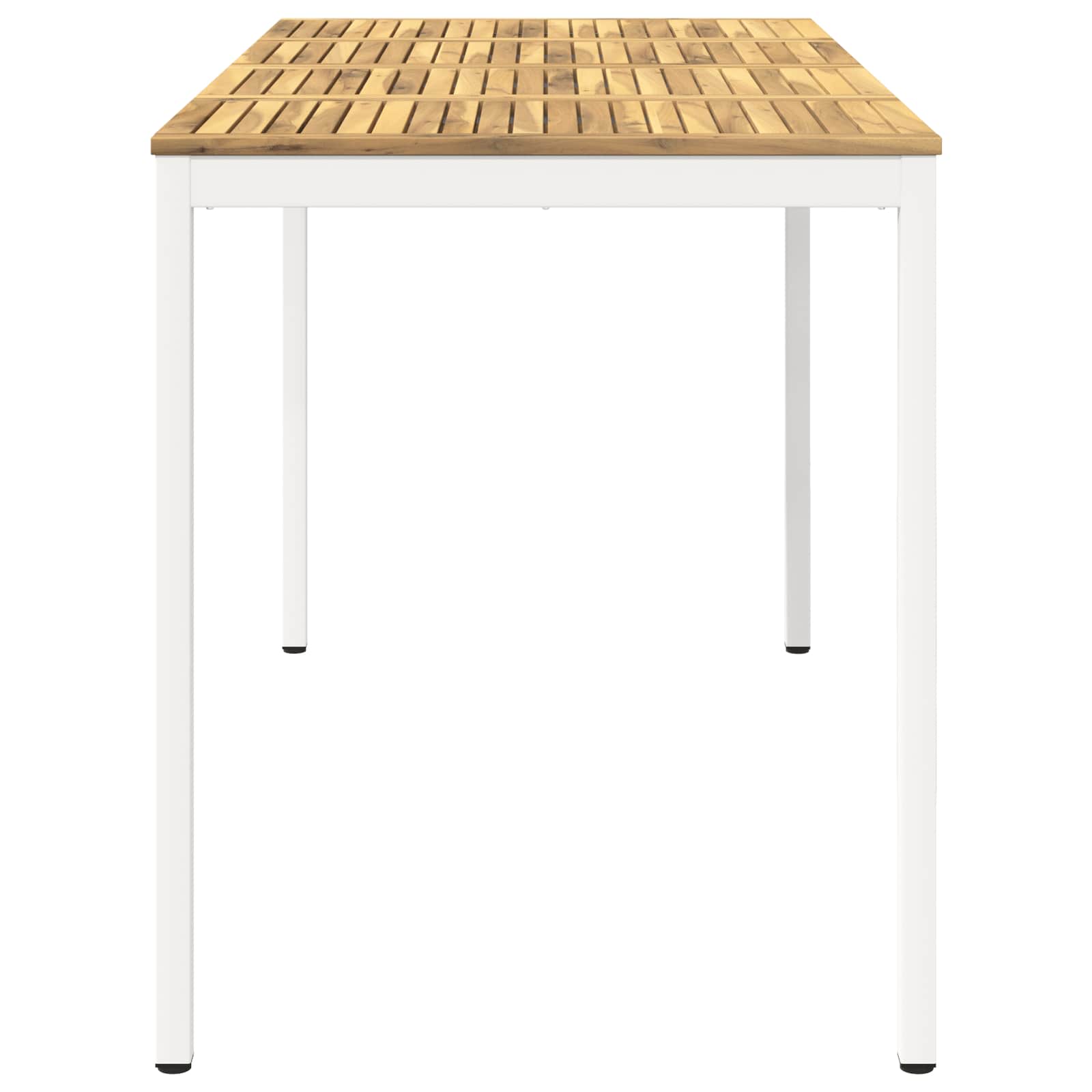 Tuinbar Tafel Wit 180 x 88,5 x 105 cm Massief Acaciahout image 4