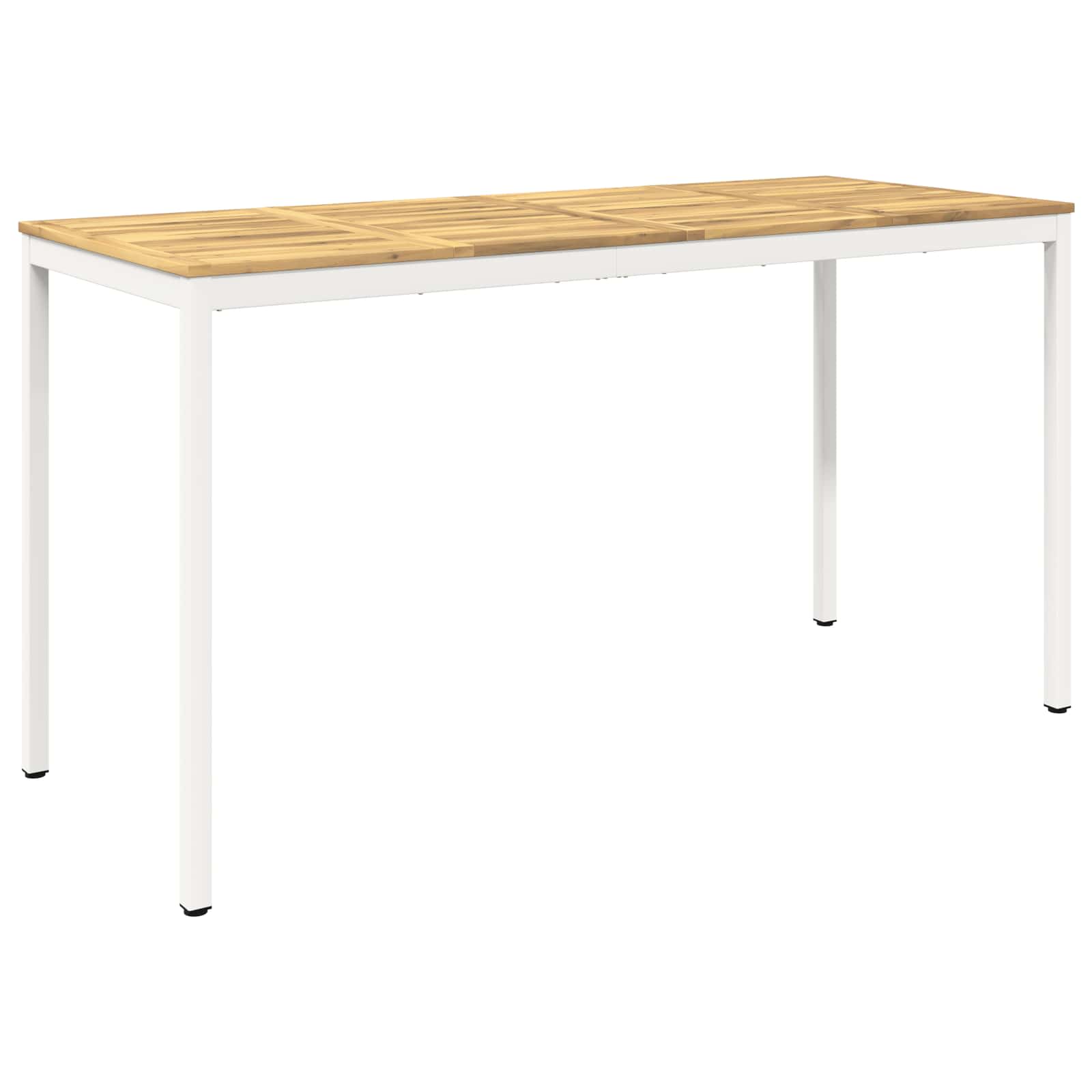 Tuinbar Tafel Wit 196 x 80,5 x 105 cm Massief Acaciahout image 2