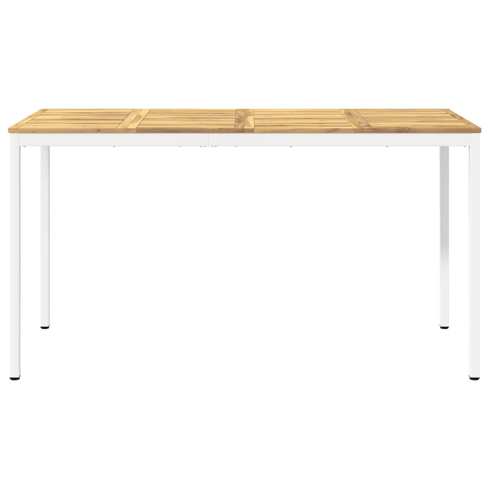 Tuinbar Tafel Wit 196 x 80,5 x 105 cm Massief Acaciahout image 3