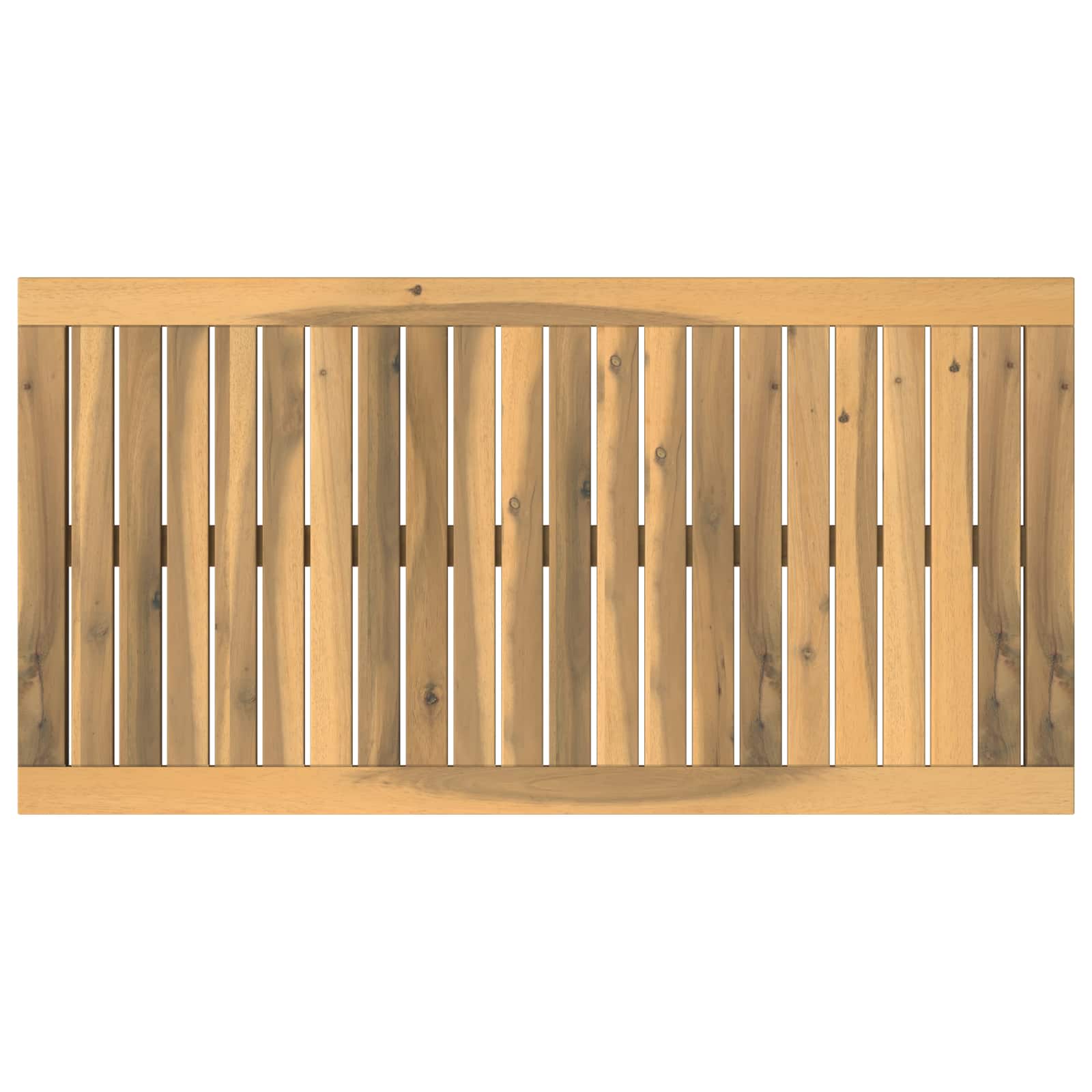 vidaXL Tafelblad 88,5 x 45 x 2 cm Rechthoekig Massief Acaciahout bruin, foto 3