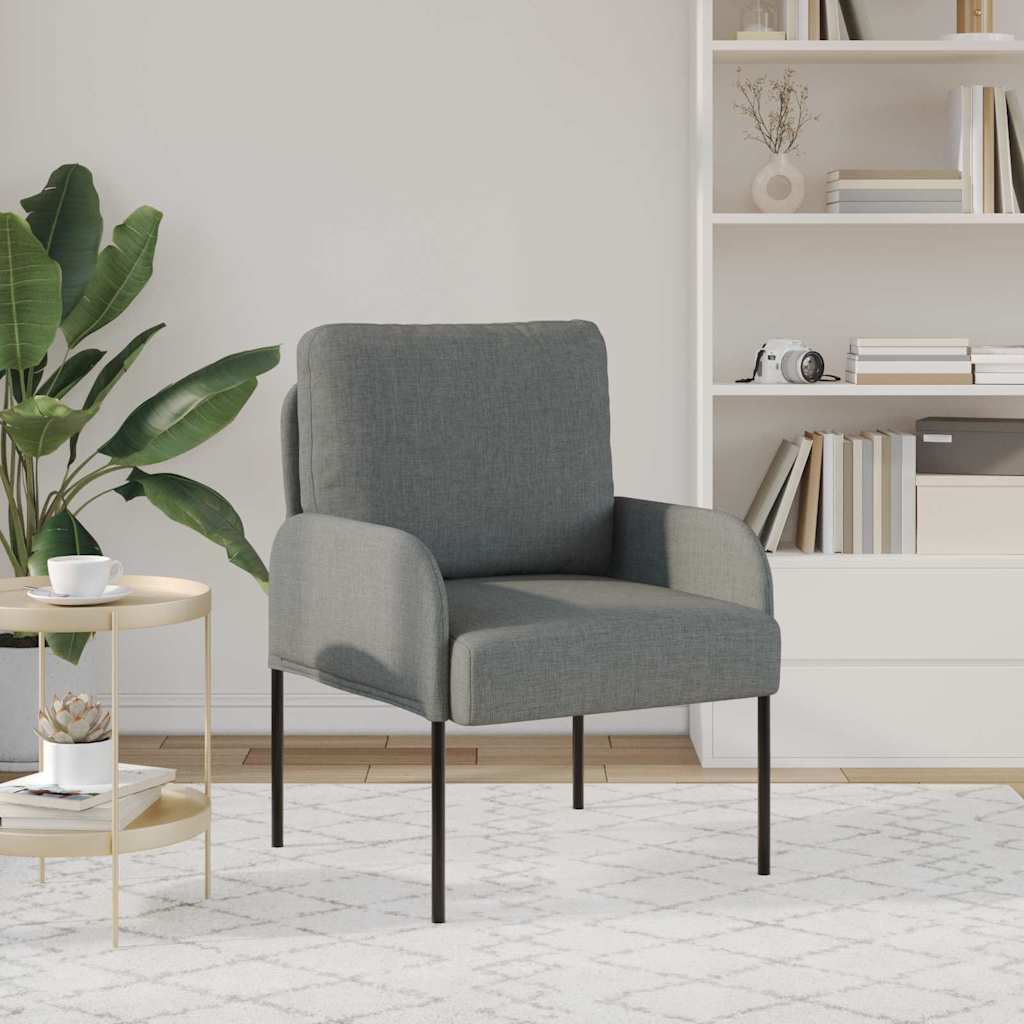 Thumbnail - vidaXL Sofas mit Kissen 55cm Dunkelgrau Sperrholz