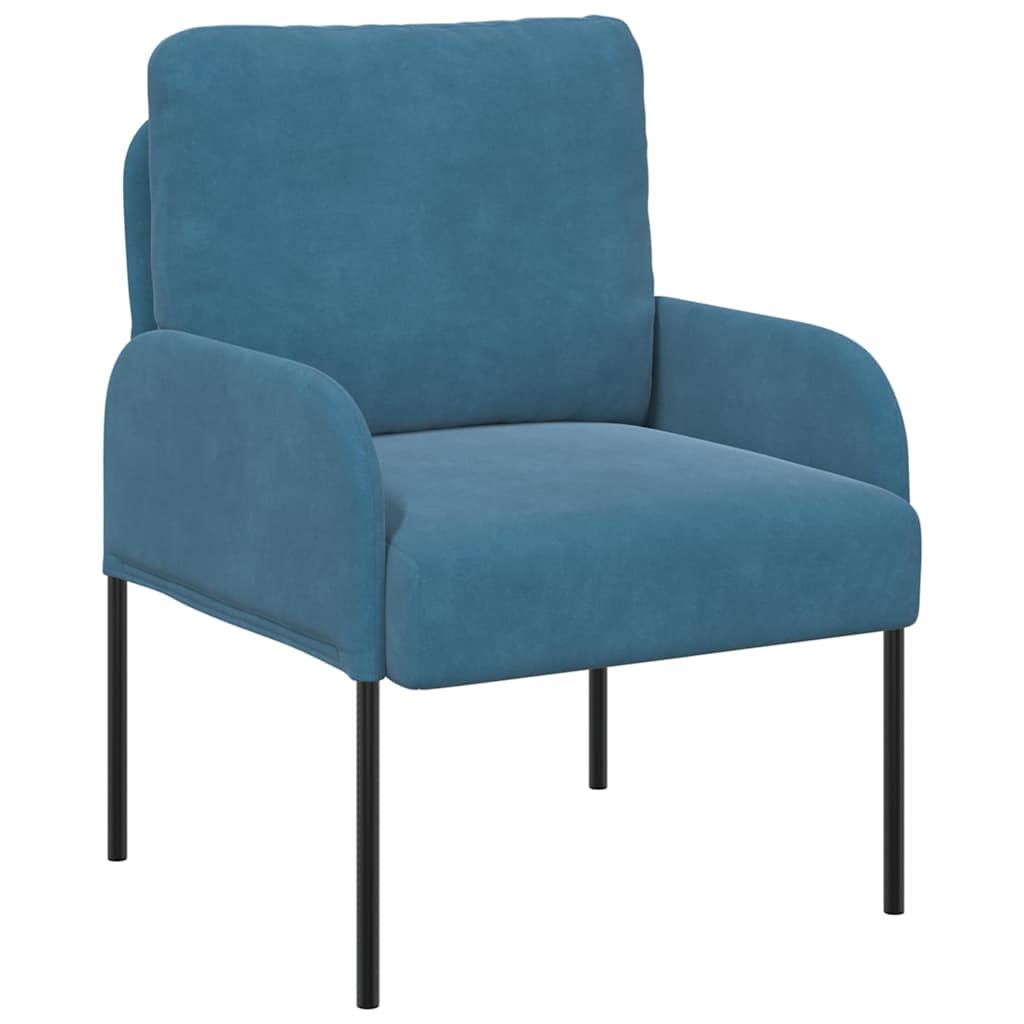 Thumbnail - vidaXL Sofas mit Kissen 55cm Blau Sperrholz