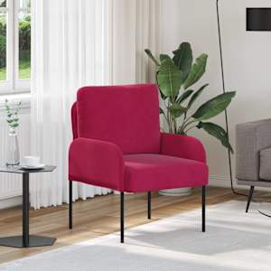 Sedežne garniture z blazino 55cm Vinorodna rdeča Vezani les