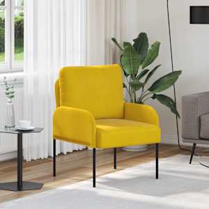 Sedežne garniture z blazino 55cm Rumena Vezani les