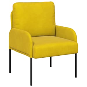 Pohovky s polštářem 55cm Žlutá Překližka - obrázek 2