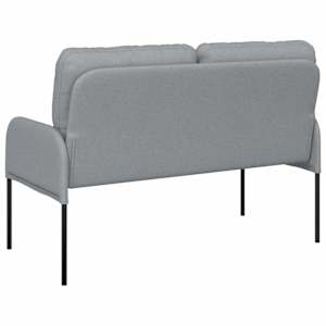 Pohovky s polštářem 110cm Světle šedá Překližka - obrázek 6